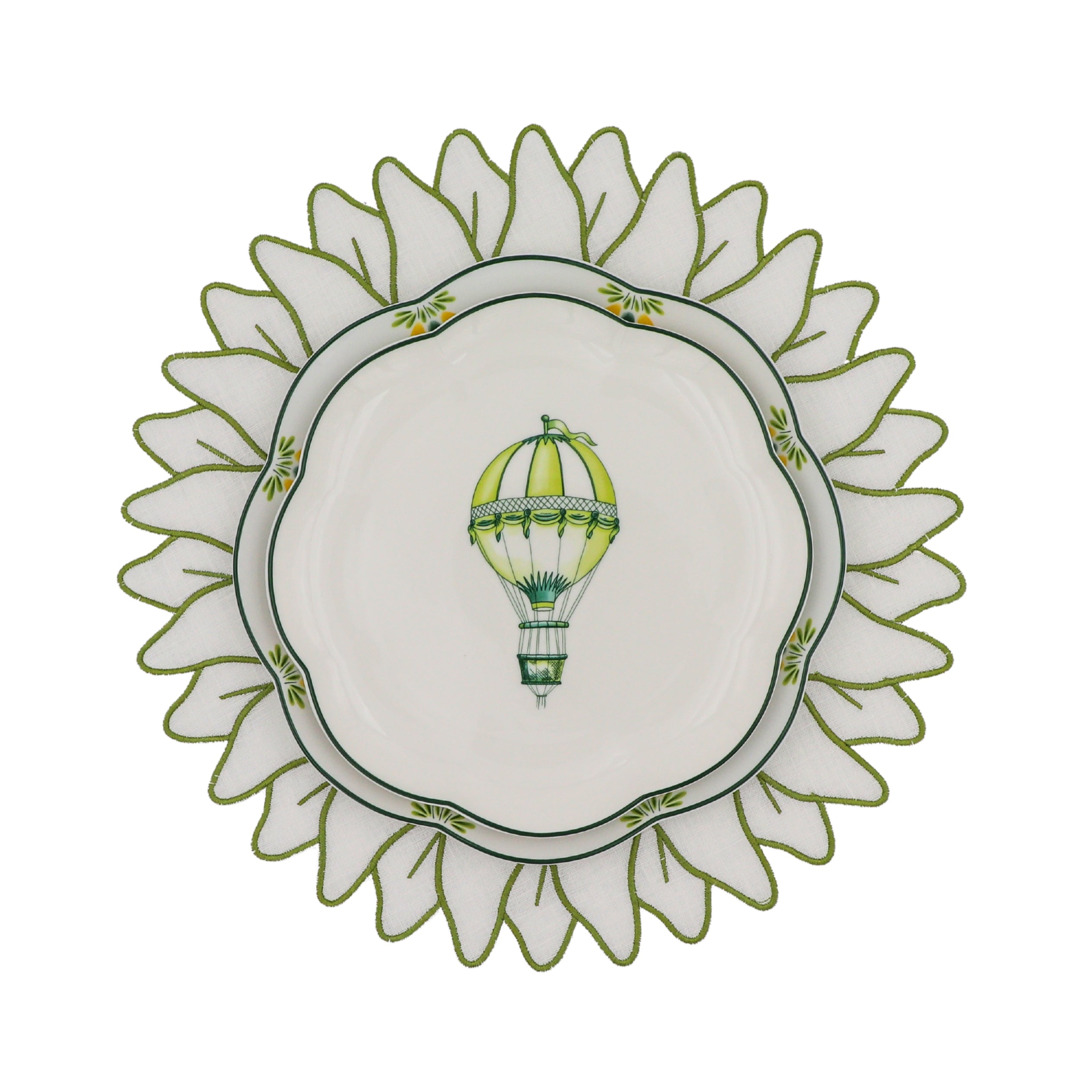 Valensole Lavender Scalloped Dinner Plate - Case of 12 Plates (+3 Bonus Plates) Ro'Table