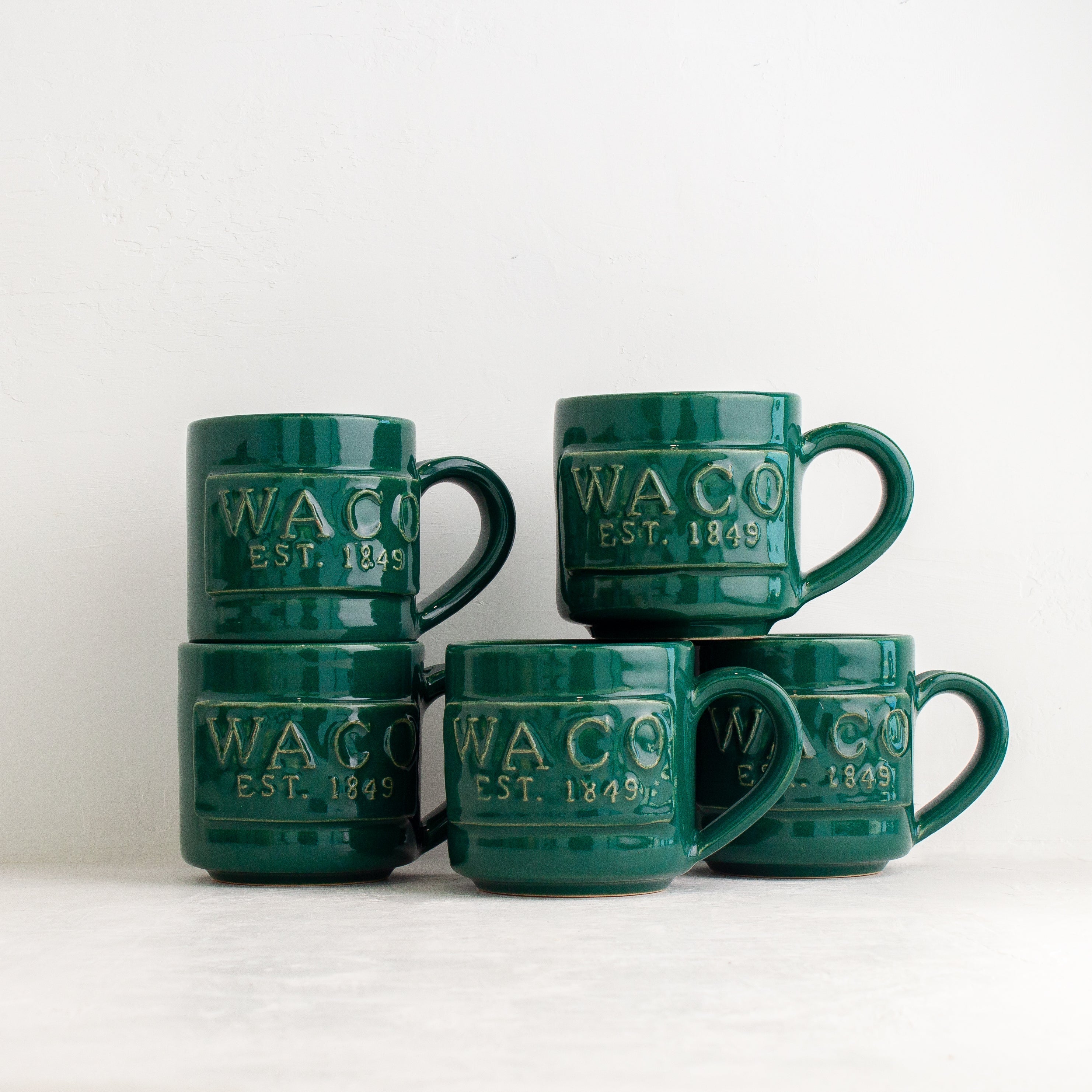 Waco Est. 1849 Mug Black Oak Art