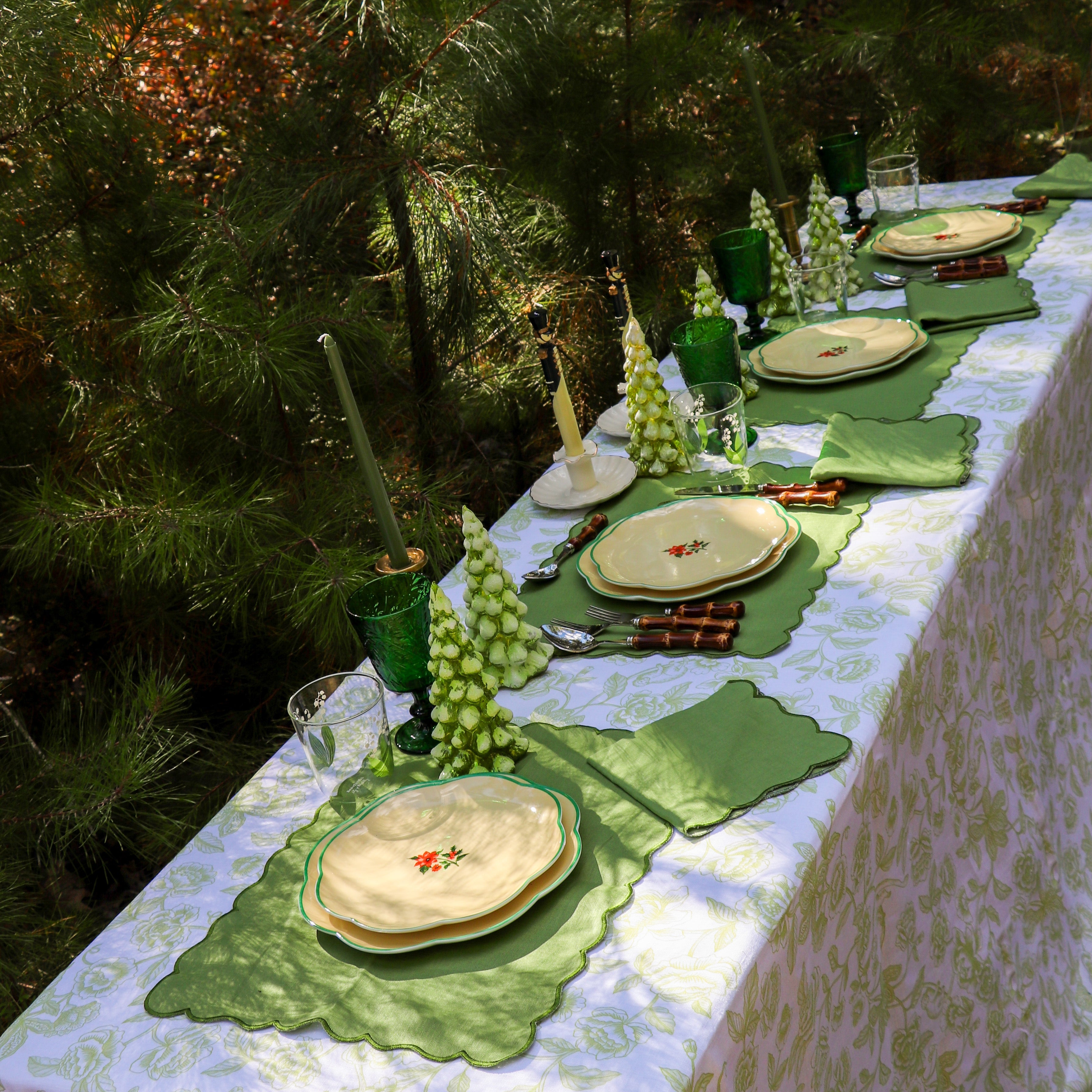 Winter-glow Pine Tree - Pair Ro'Table