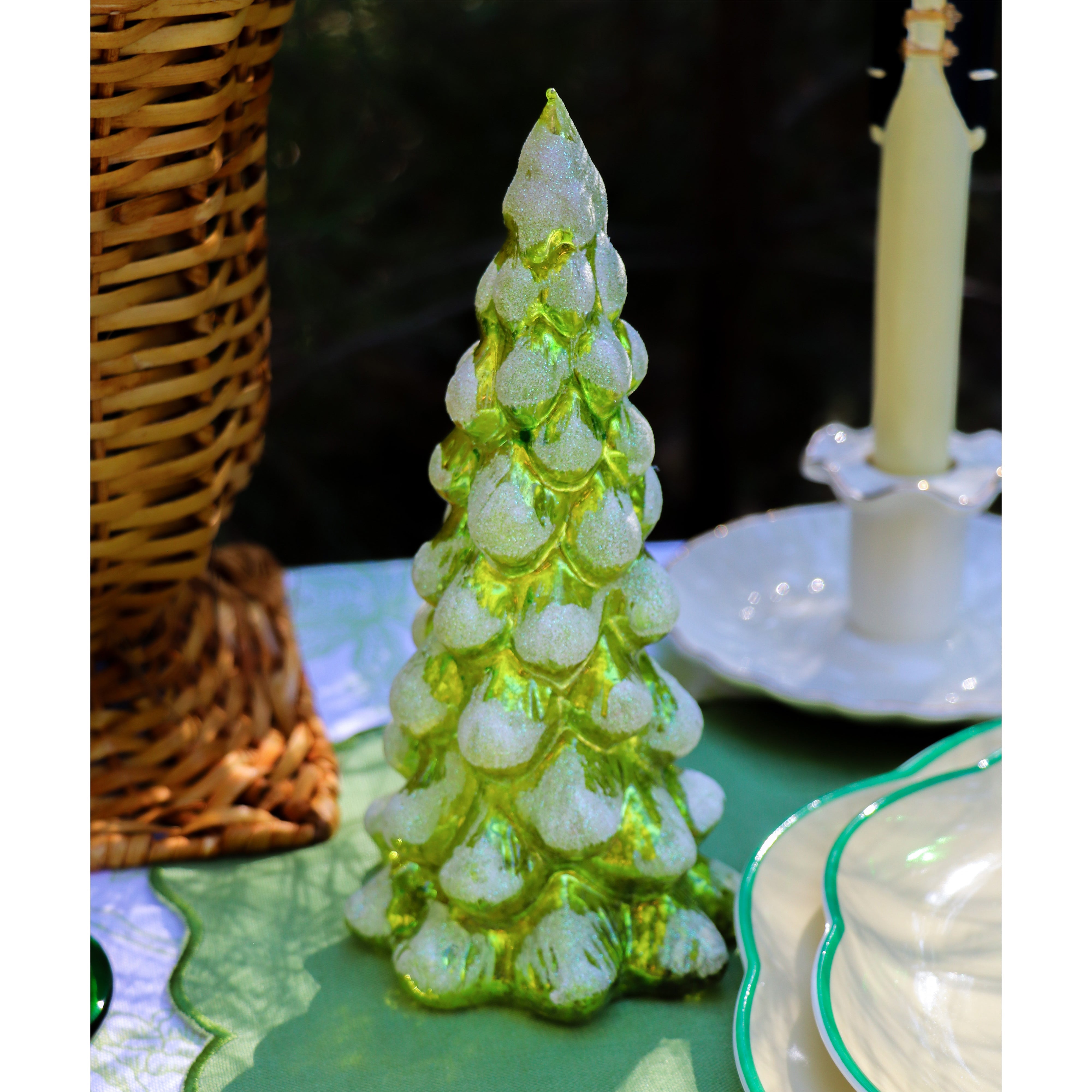 Winter-glow Pine Tree - Pair Ro'Table