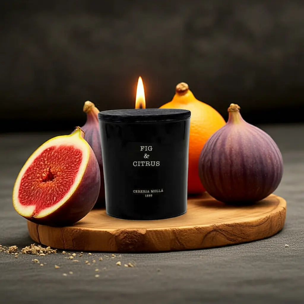 Fig & Citrus Black 3 wick XL Candle - 21 oz / 600 g Coastous