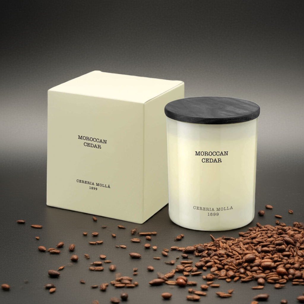 Cereria Molla - Moroccan Cedar Candle - 8 oz / 230 g - Coastous