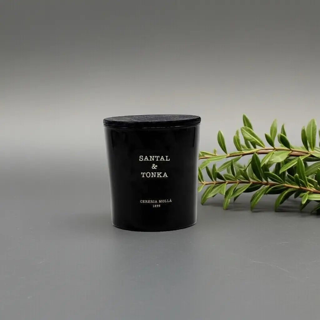 Santal & Tonka Black 3 wick XL Candle - 21 oz / 600 g Coastous