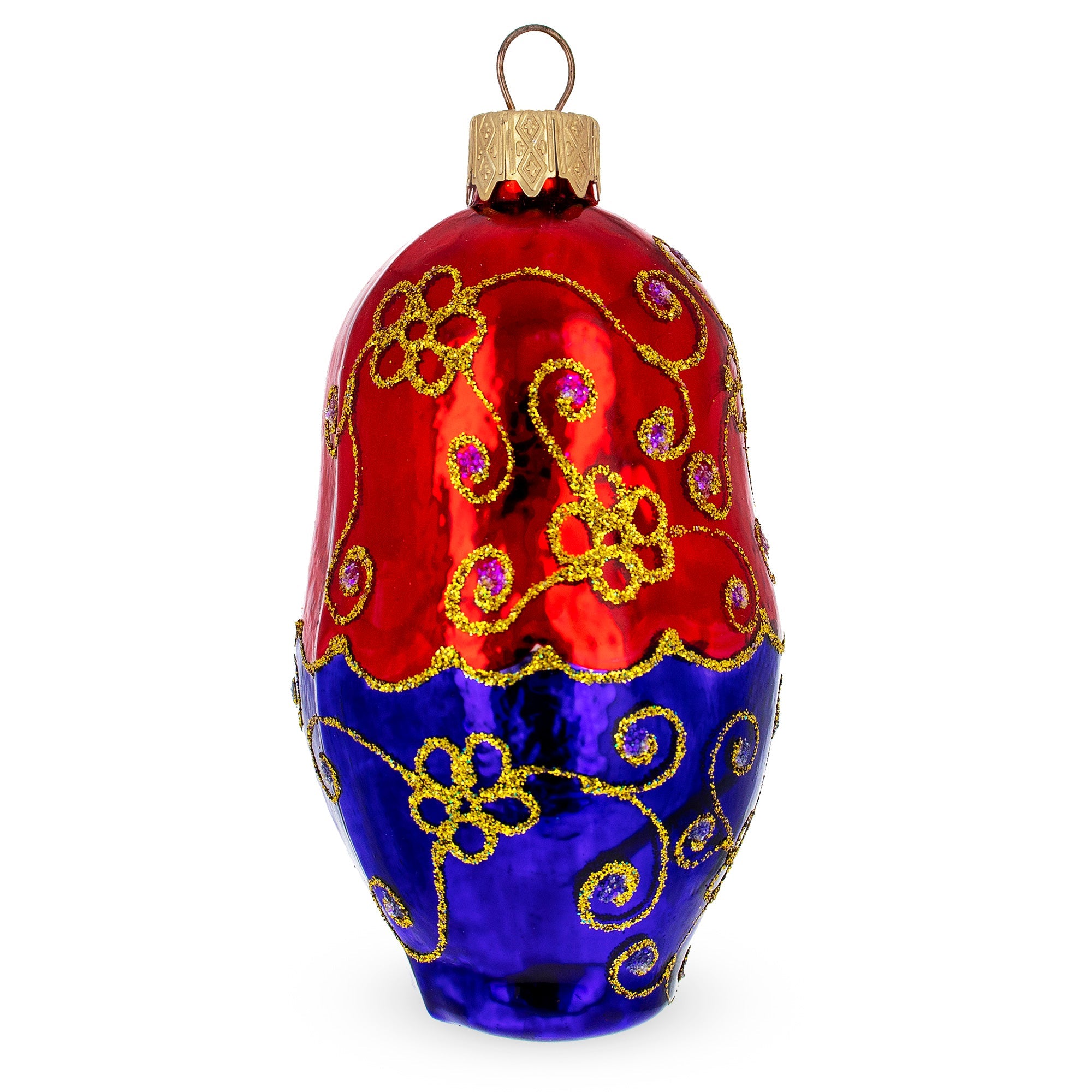 Nesting Doll Glass Christmas Ornament