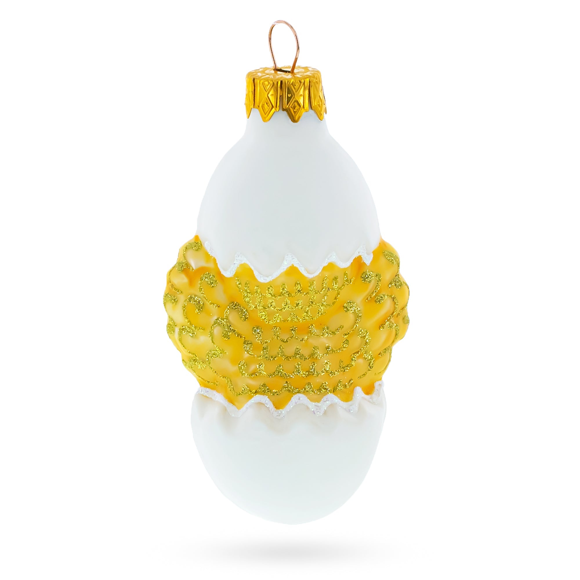 Baby Chick in Egg Glass Christmas Ornament BestPysanky