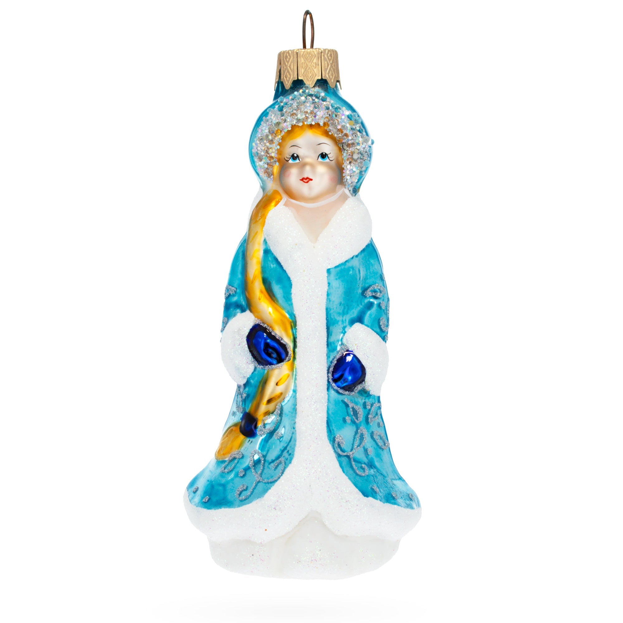Snegurochka Snow Maiden Glass Christmas Ornament BestPysanky