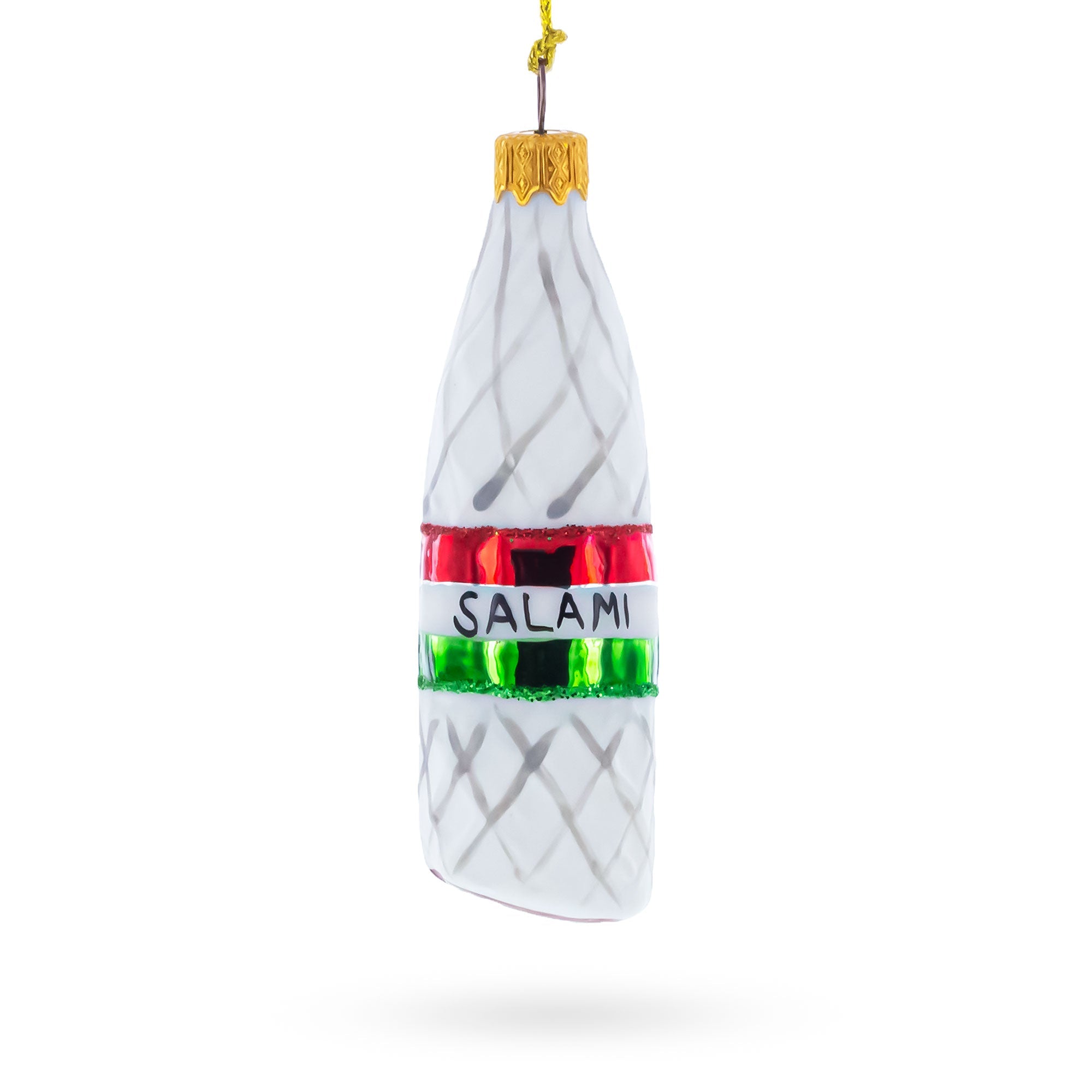 Hard Salami Glass Christmas Ornament