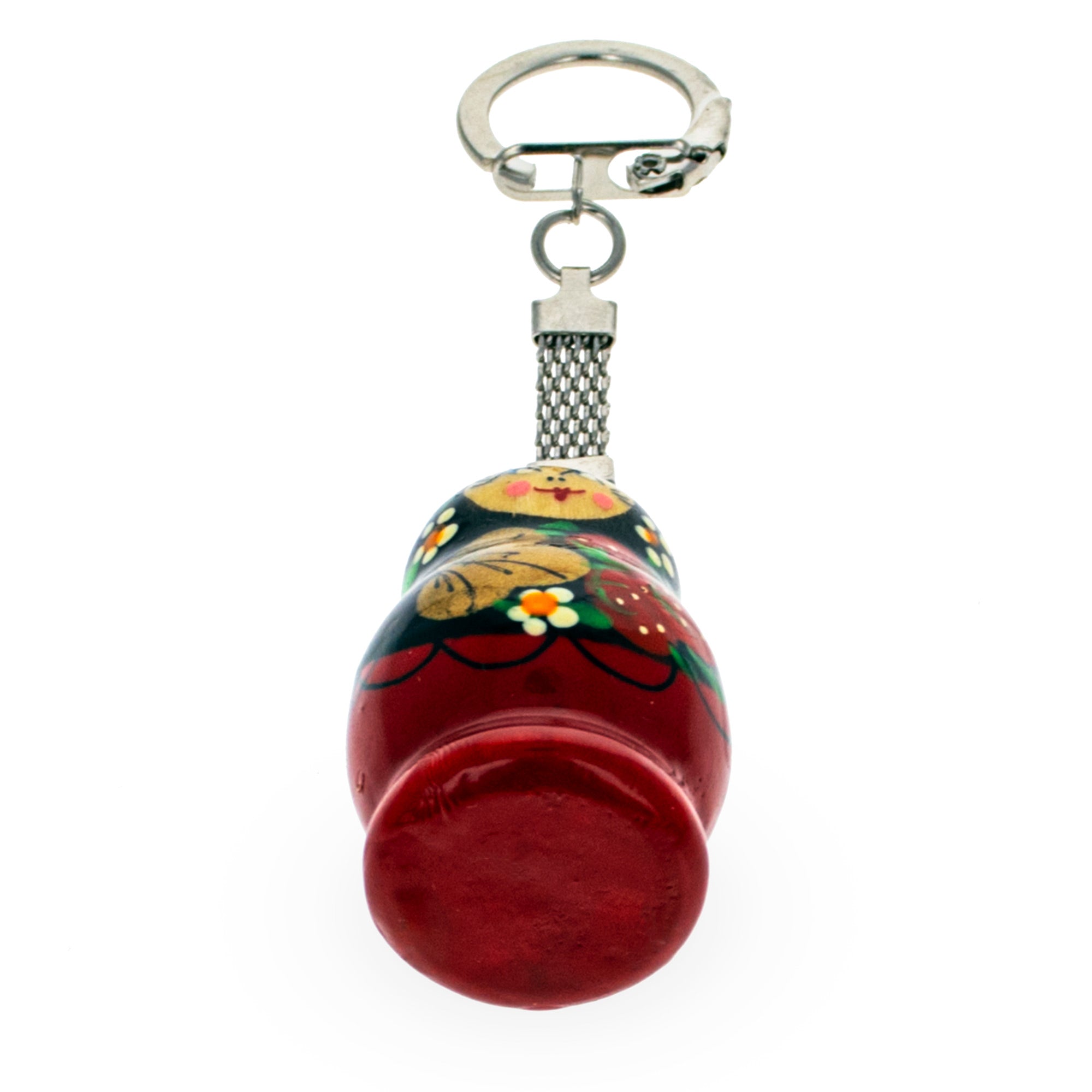 Strawberry Nesting Doll Wooden Key Chains 4 Inches BestPysanky