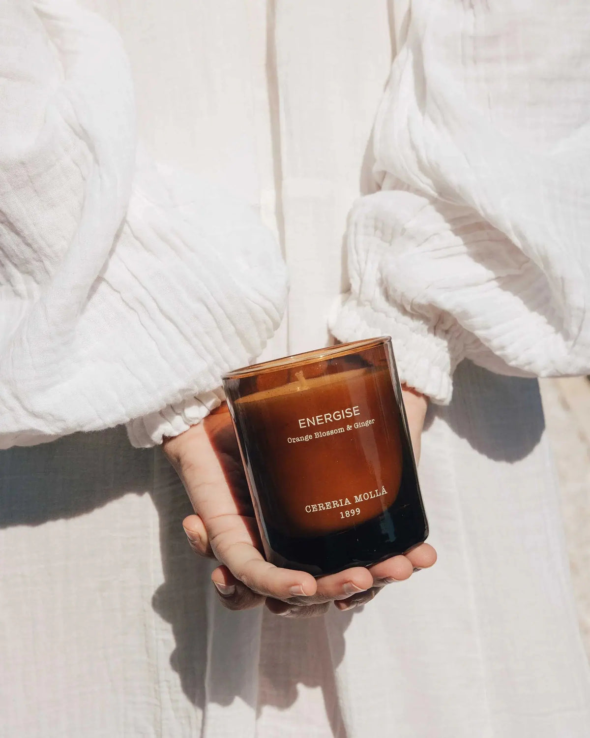 Cereria Molla - Wellbeing Orange Blossom & Ginger Candle — lifestyle view