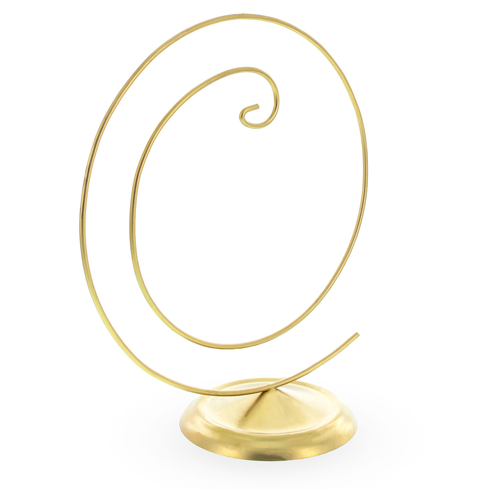 Art Deco Swirl Gold Metal Ornament Display Stand 10 Inches (Poland)