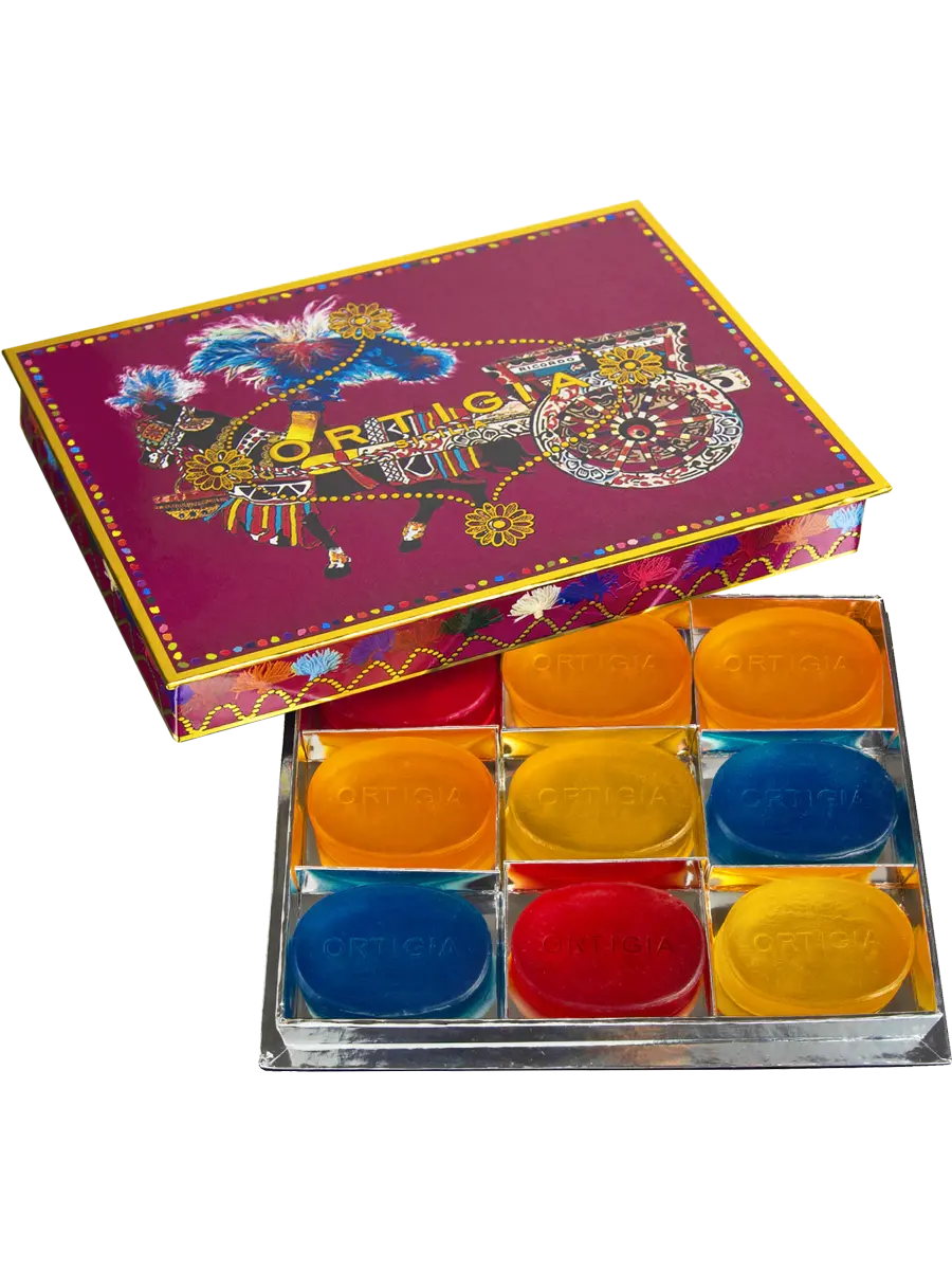 Ortigia Sicilia - Cardinale Assorted Box - 9 Glycerine Soaps