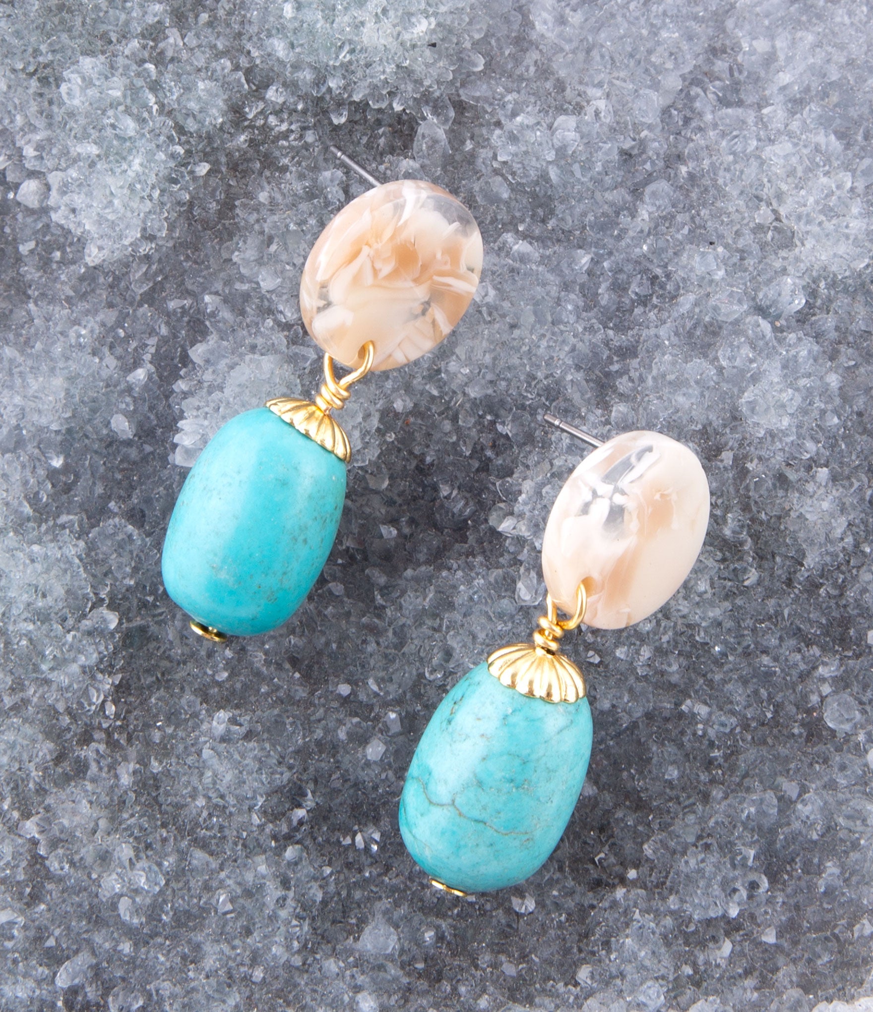 Baron Turquoise Drop Earrings Barse Jewelry