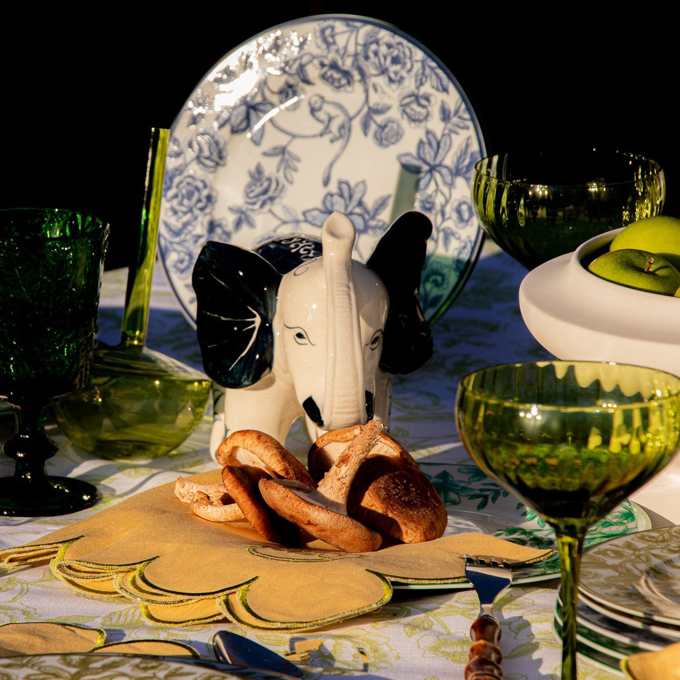 Bombay Blue Starter Plate - Set of 4 (+1 Bonus Plate) Ro'Table