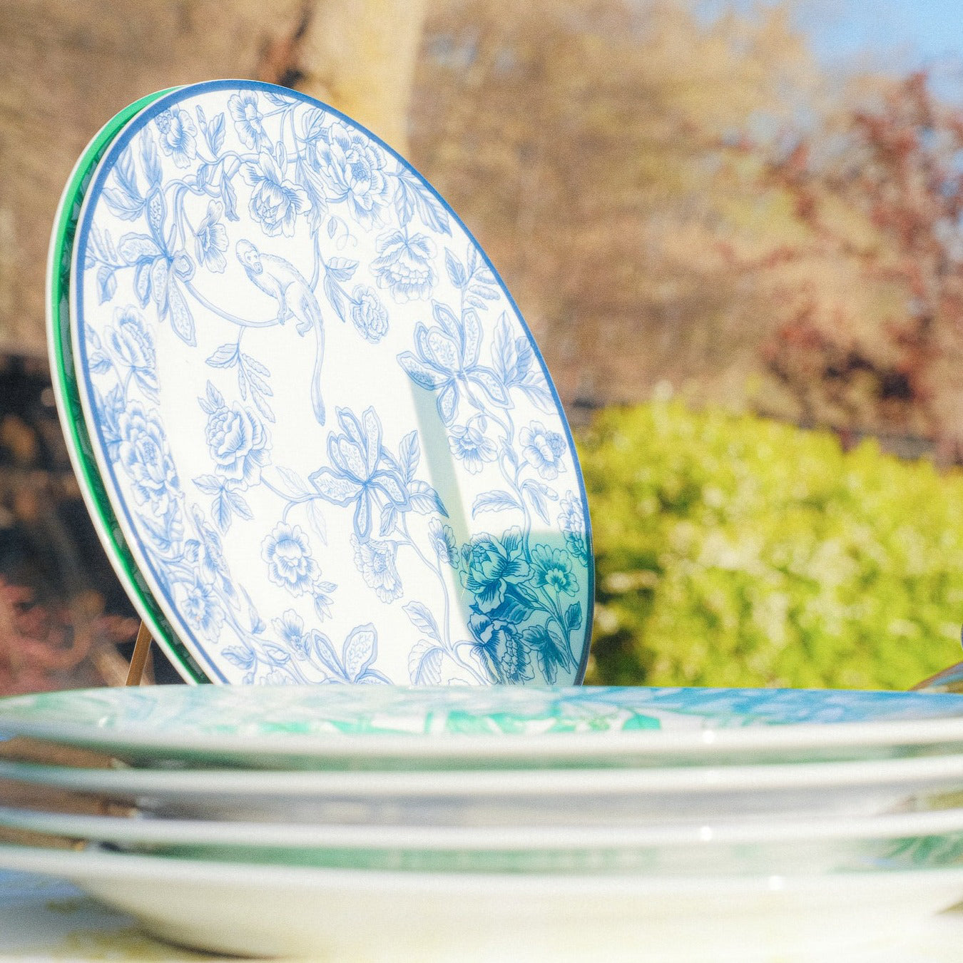 Bombay Blue Starter Plate - Set of 4 (+1 Bonus Plate) Ro'Table