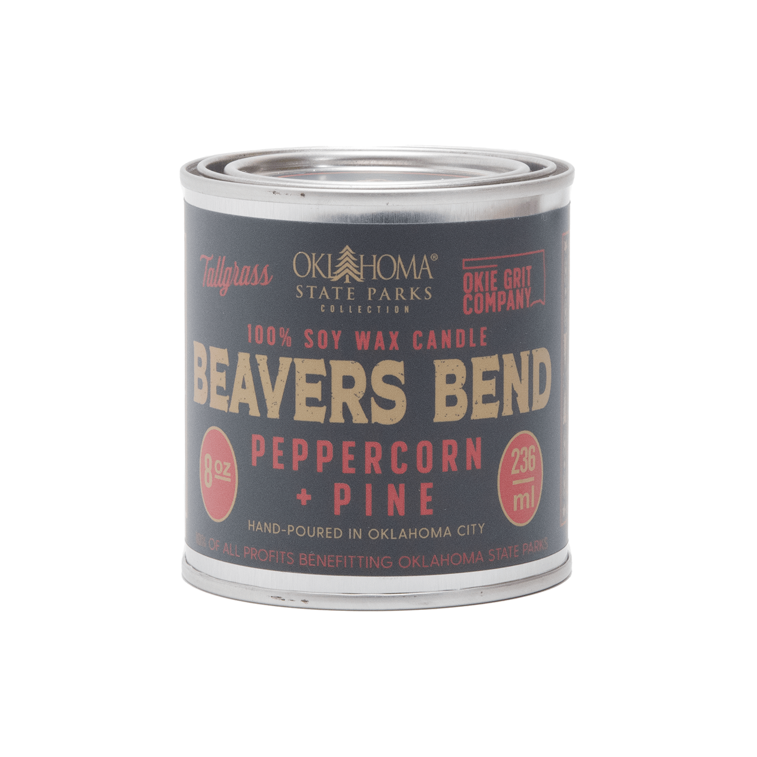 Beavers Bend: Peppercorn + Pine Soy Wax Candle Tallgrass Supply