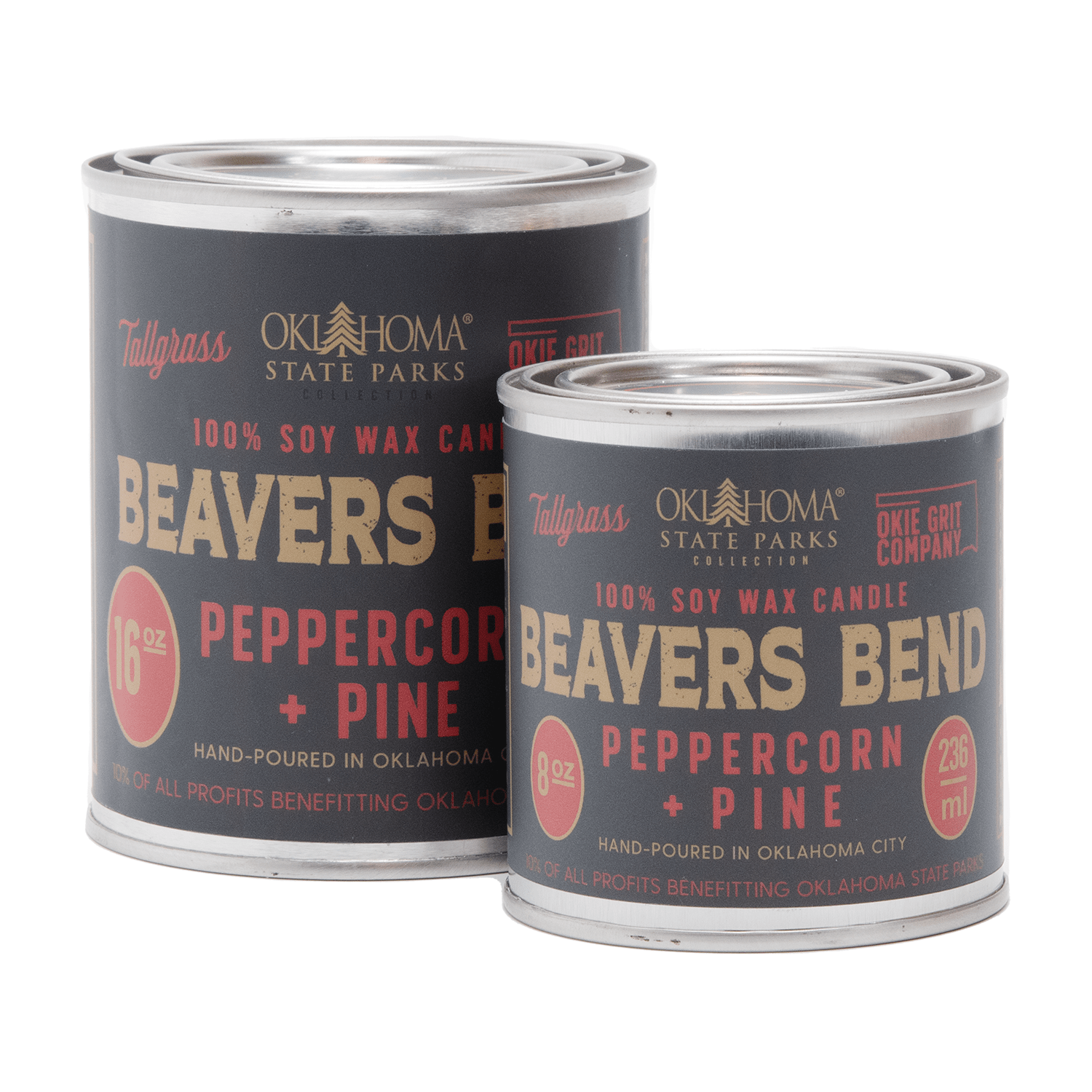 Beavers Bend: Peppercorn + Pine Soy Wax Candle Tallgrass Supply