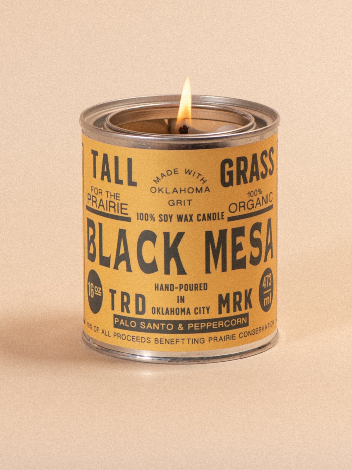 Black Mesa: Palo Santo + Peppercorn Soy Wax Candle Tallgrass Supply