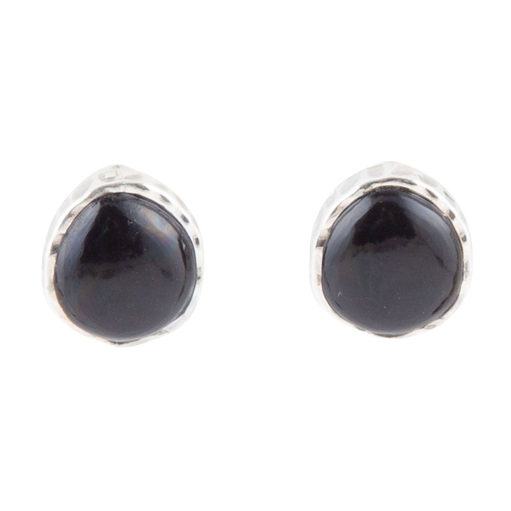 Black Onyx Post Earrings Barse Jewelry