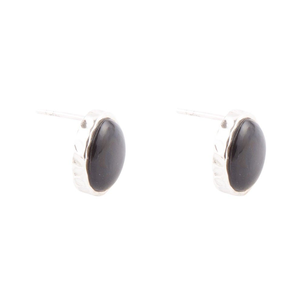 Black Onyx Post Earrings Barse Jewelry