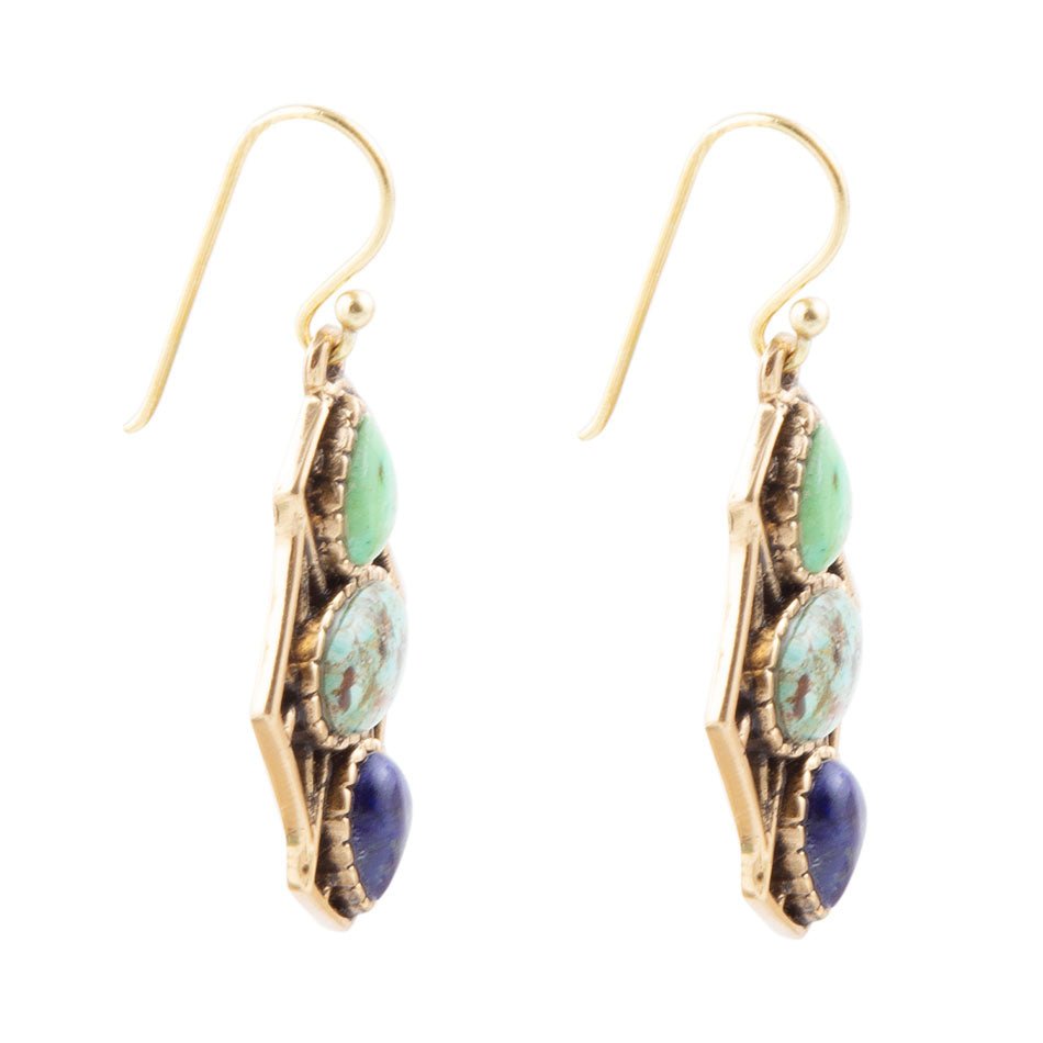 Blue Hues Multi Stone Earring Barse Jewelry