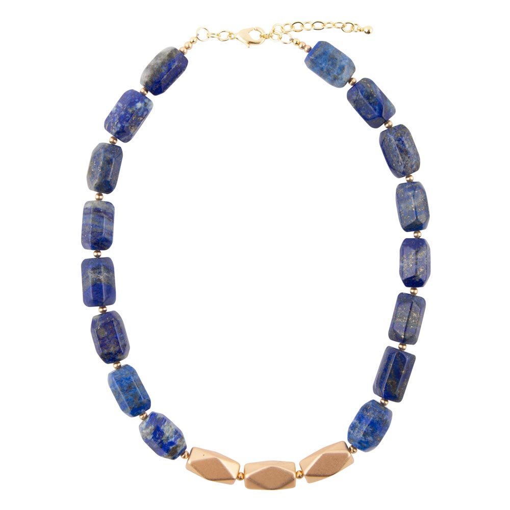 Blue Lapis Nugget Necklace Barse Jewelry