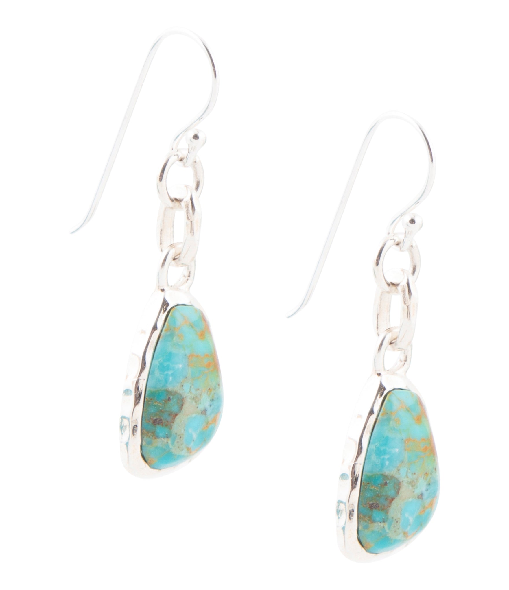 Blue Turquoise and Sterling Silver Drop Earrings Barse Jewelry