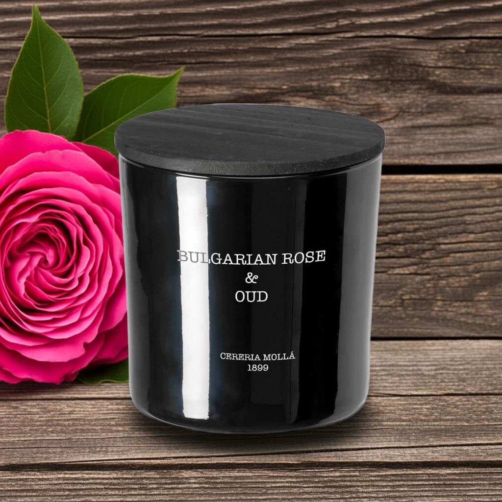 Cereria Molla - Bulgarian Rose & Oud 3 wick XL Candle - 21 oz / 600 g - Coastous