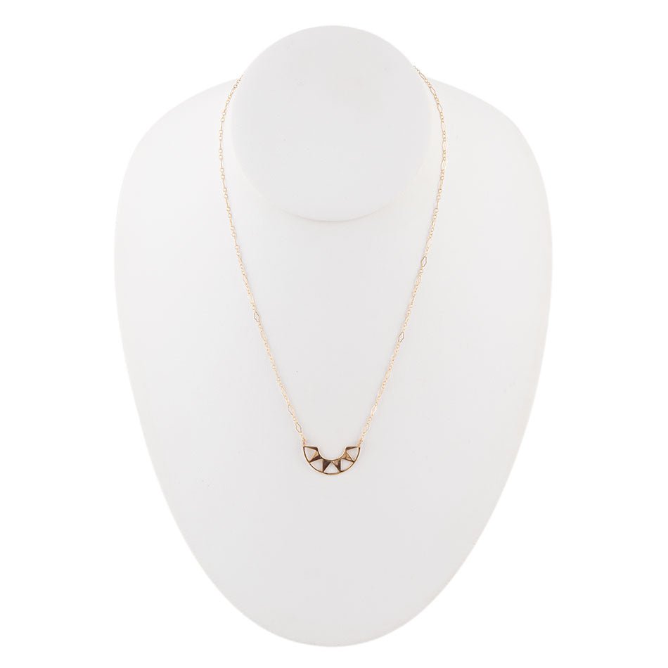 Bronze Half Sun Necklace Barse Jewelry