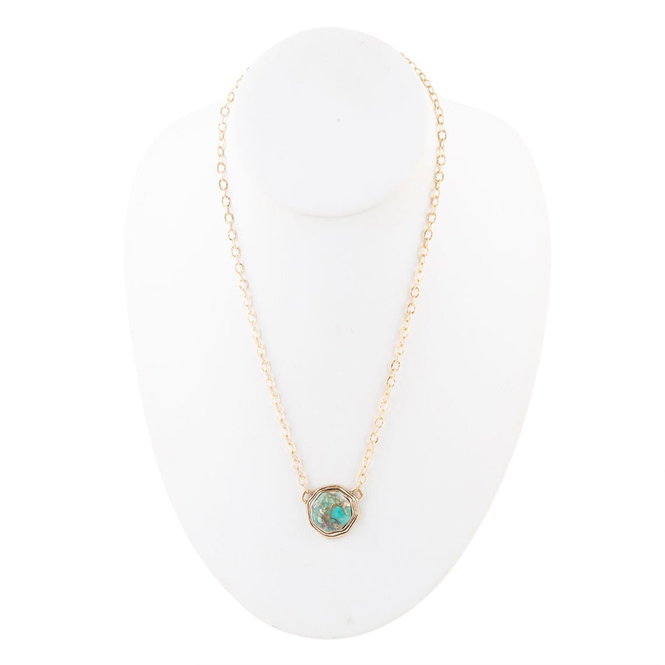 Bronze Infused Turquoise Necklace Barse Jewelry
