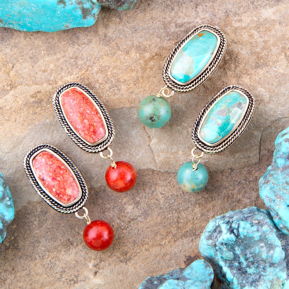 Catalina Orange Sponge Coral Golden Clip-On Earrings Barse Jewelry