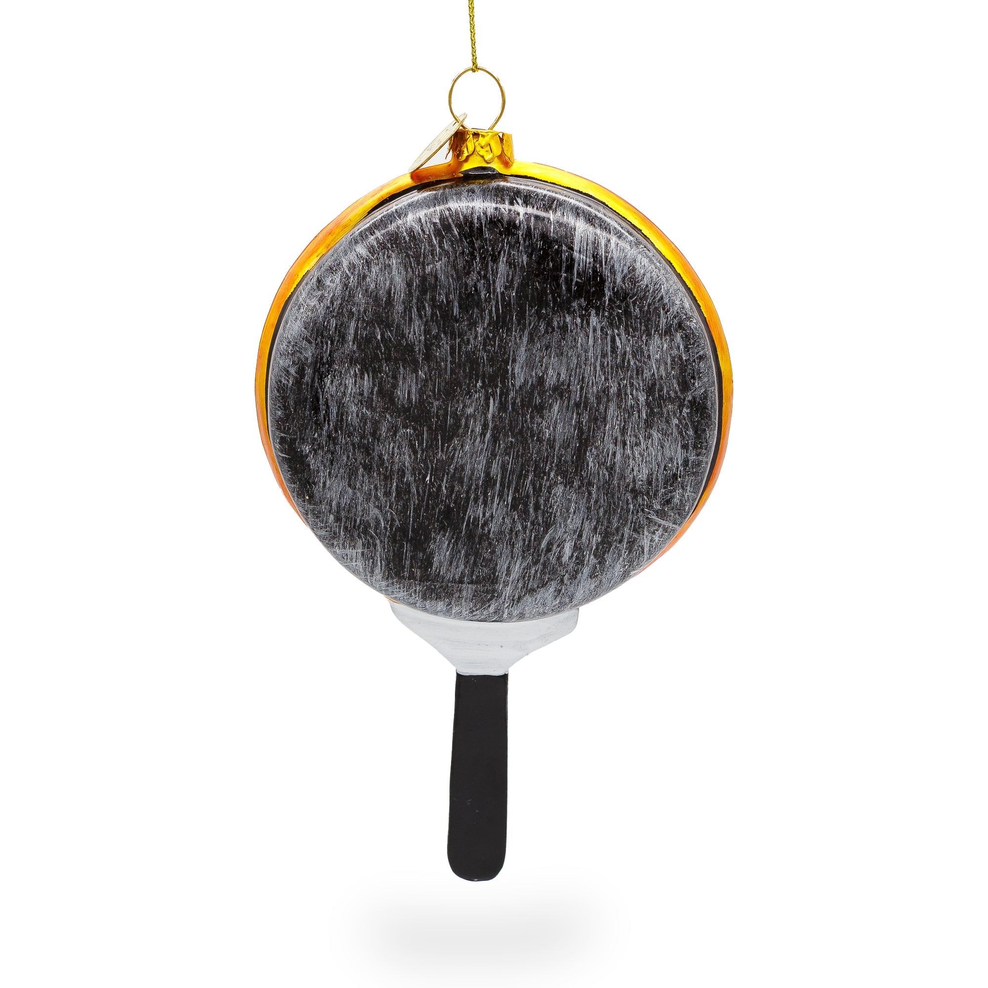 Pizza Pan Glass Christmas Ornament