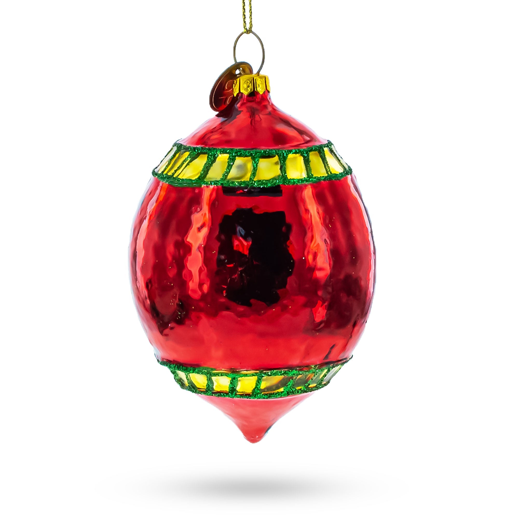Vintage-Inspired Retro Reflector Glass Christmas Ornament