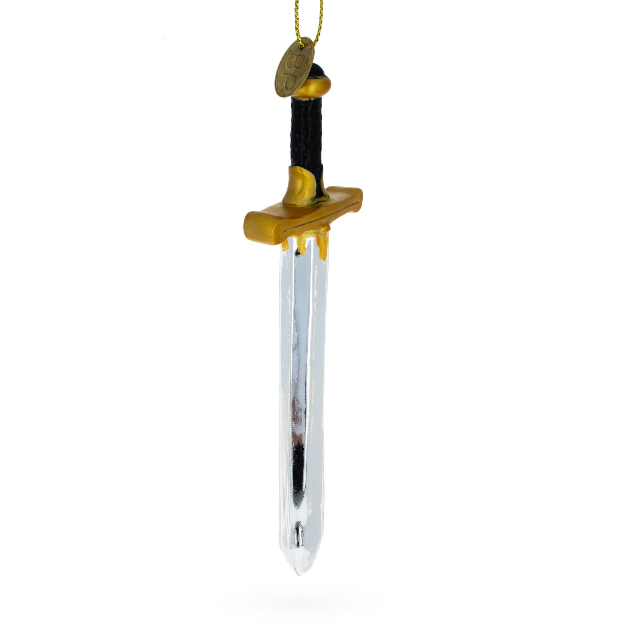 Shiny Sword Glass Christmas Ornament