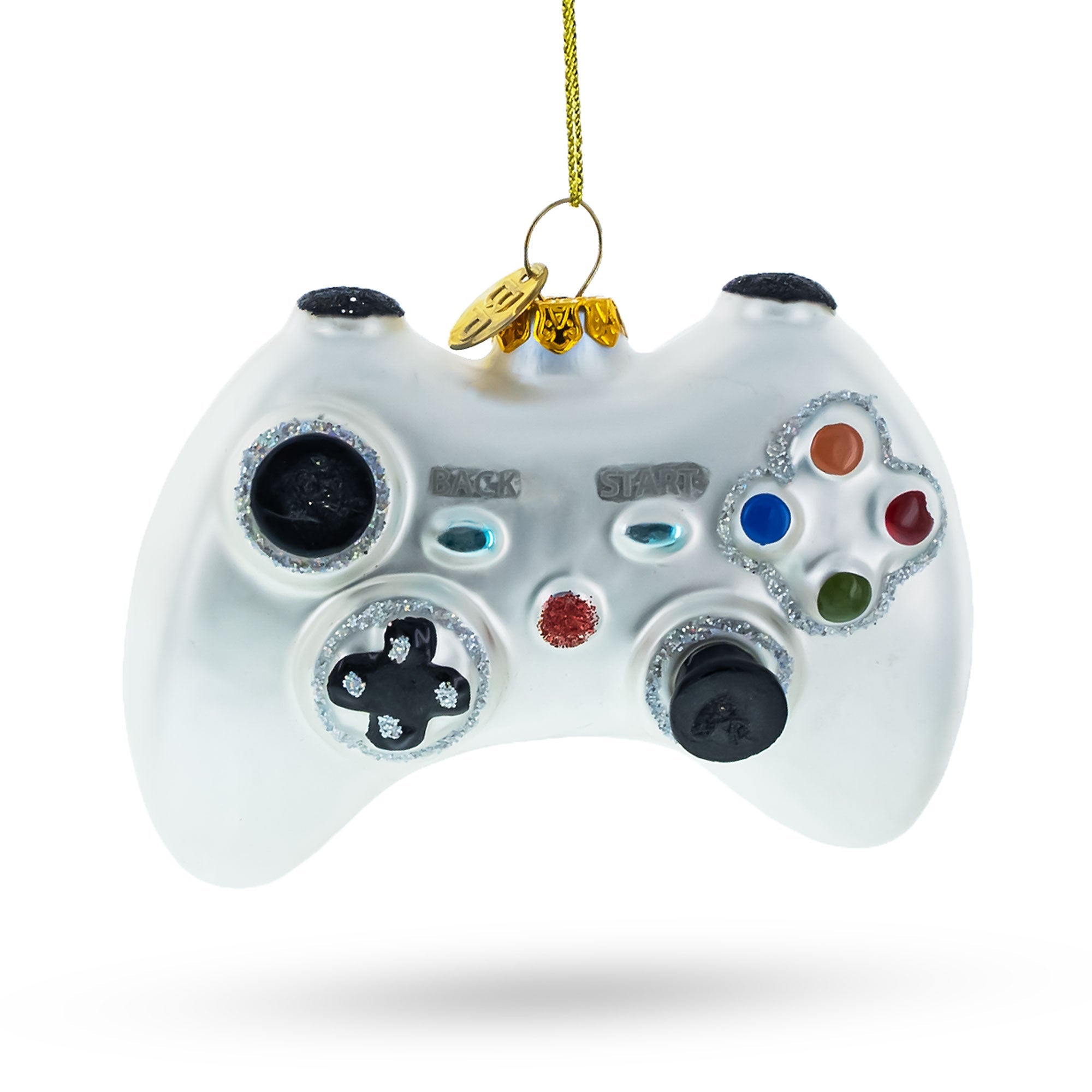 Video Game Controller Glass Christmas Ornament