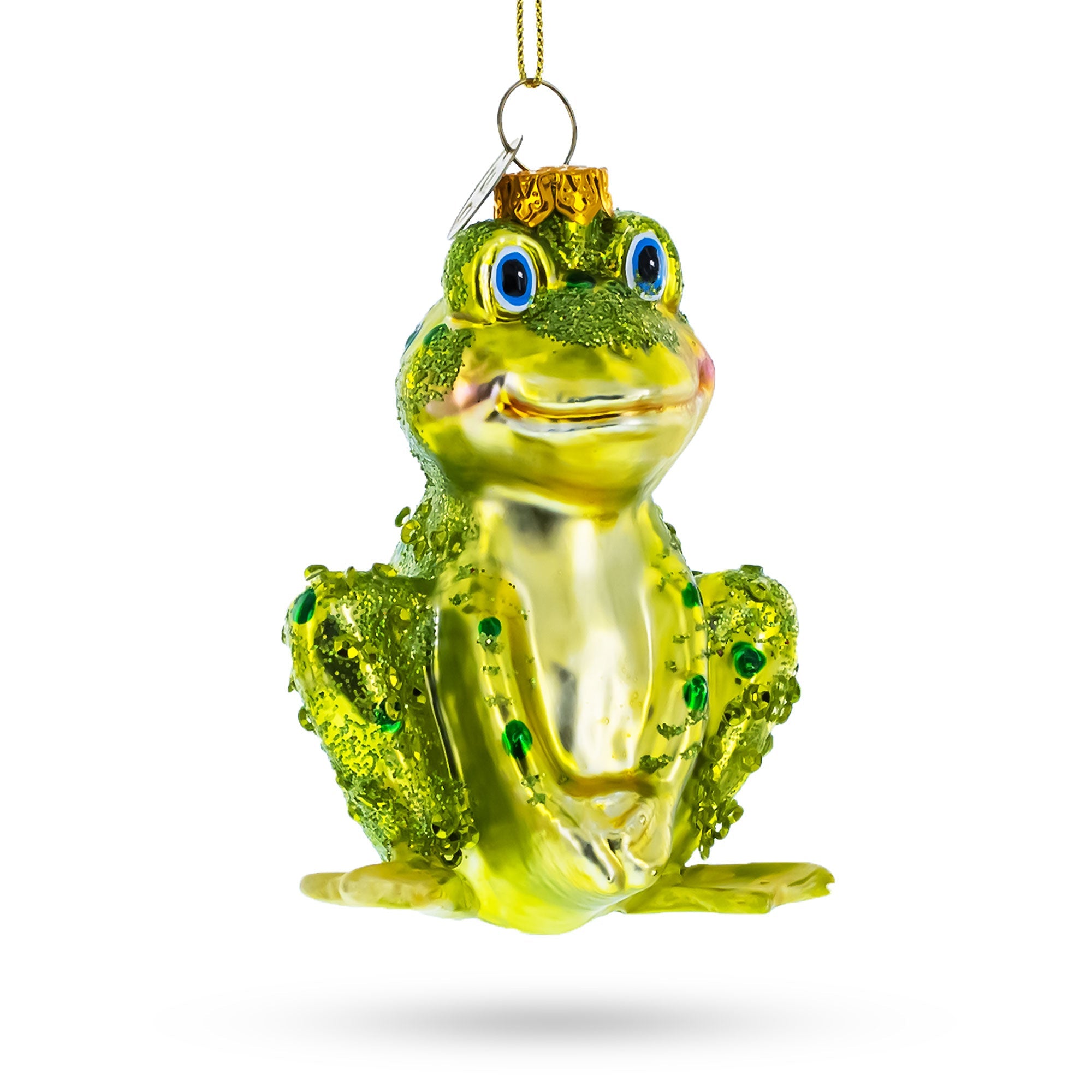 Shimmering Frog Glass Christmas Ornament BestPysanky