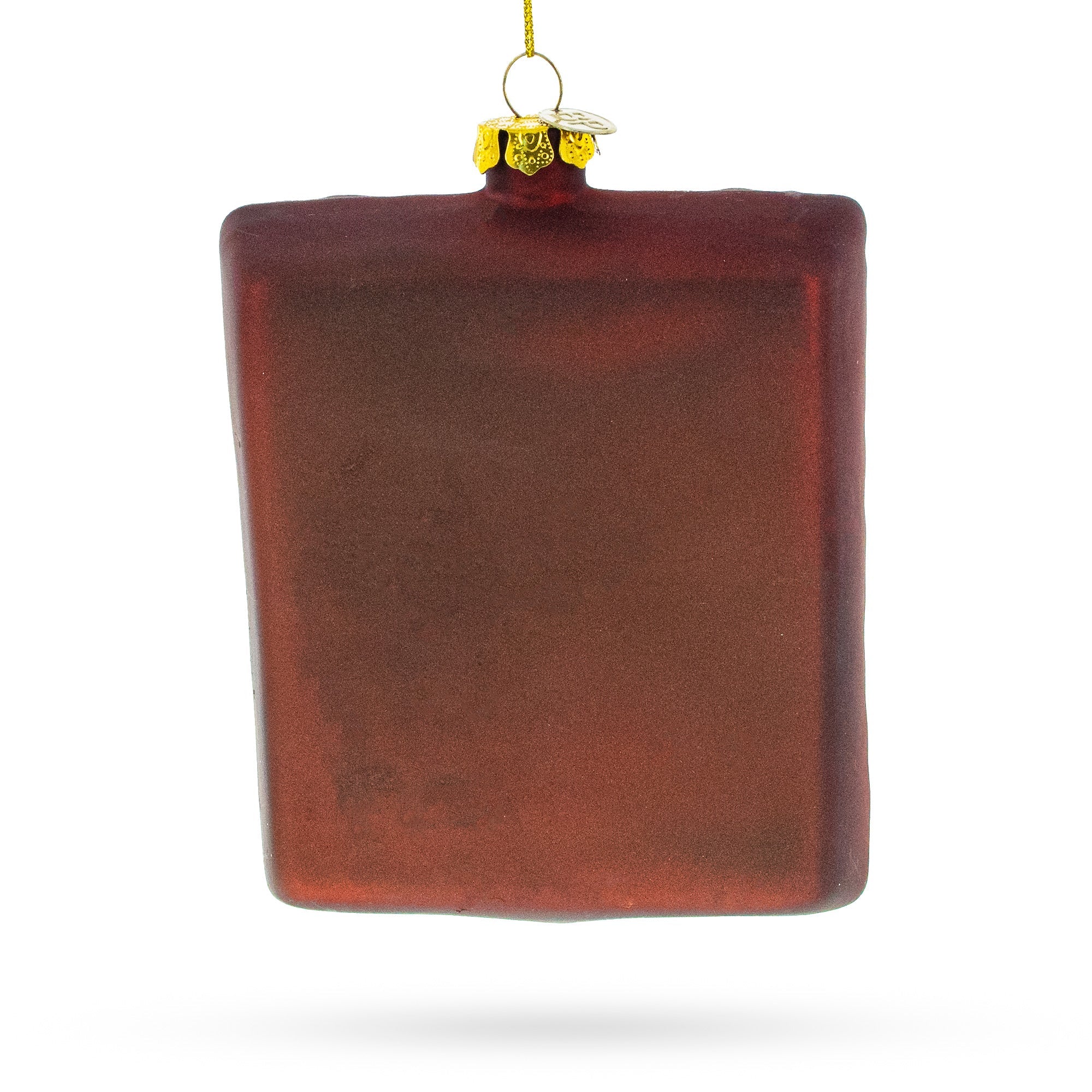 Mona Lisa Sheep Glass Christmas Ornament