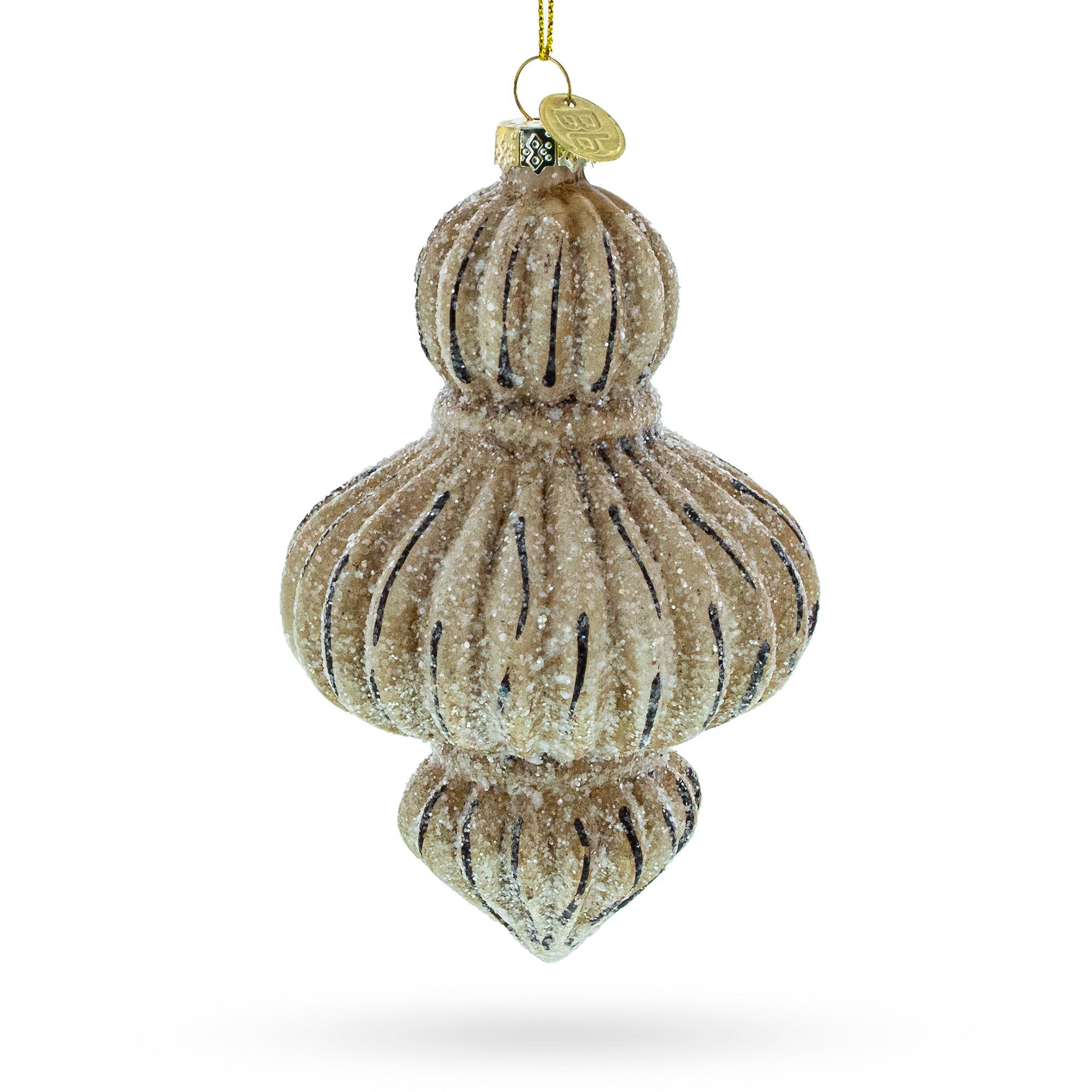 Vintage-Inspired Finial Glass Christmas Ornament