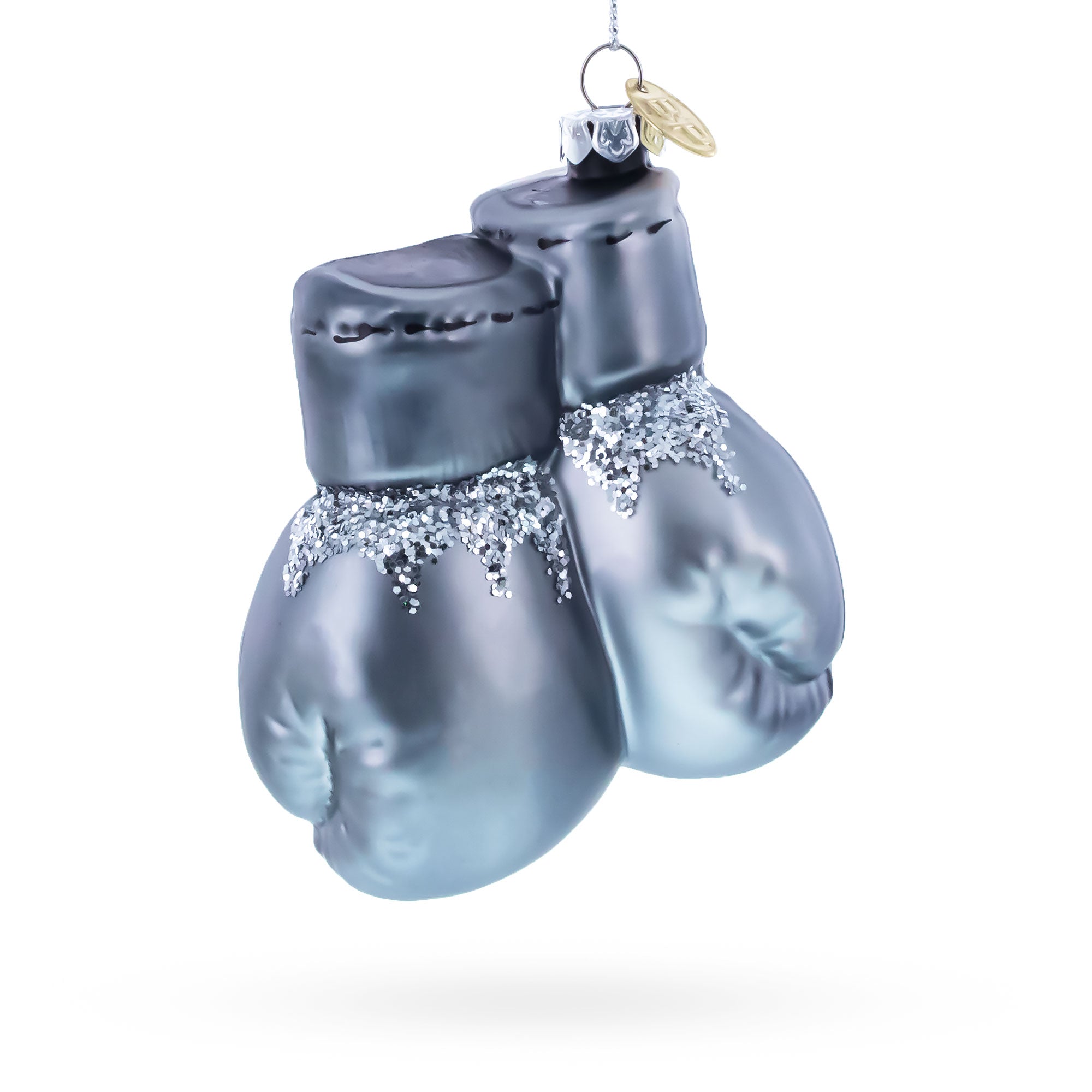 Boxing Gloves Glass Christmas Ornament