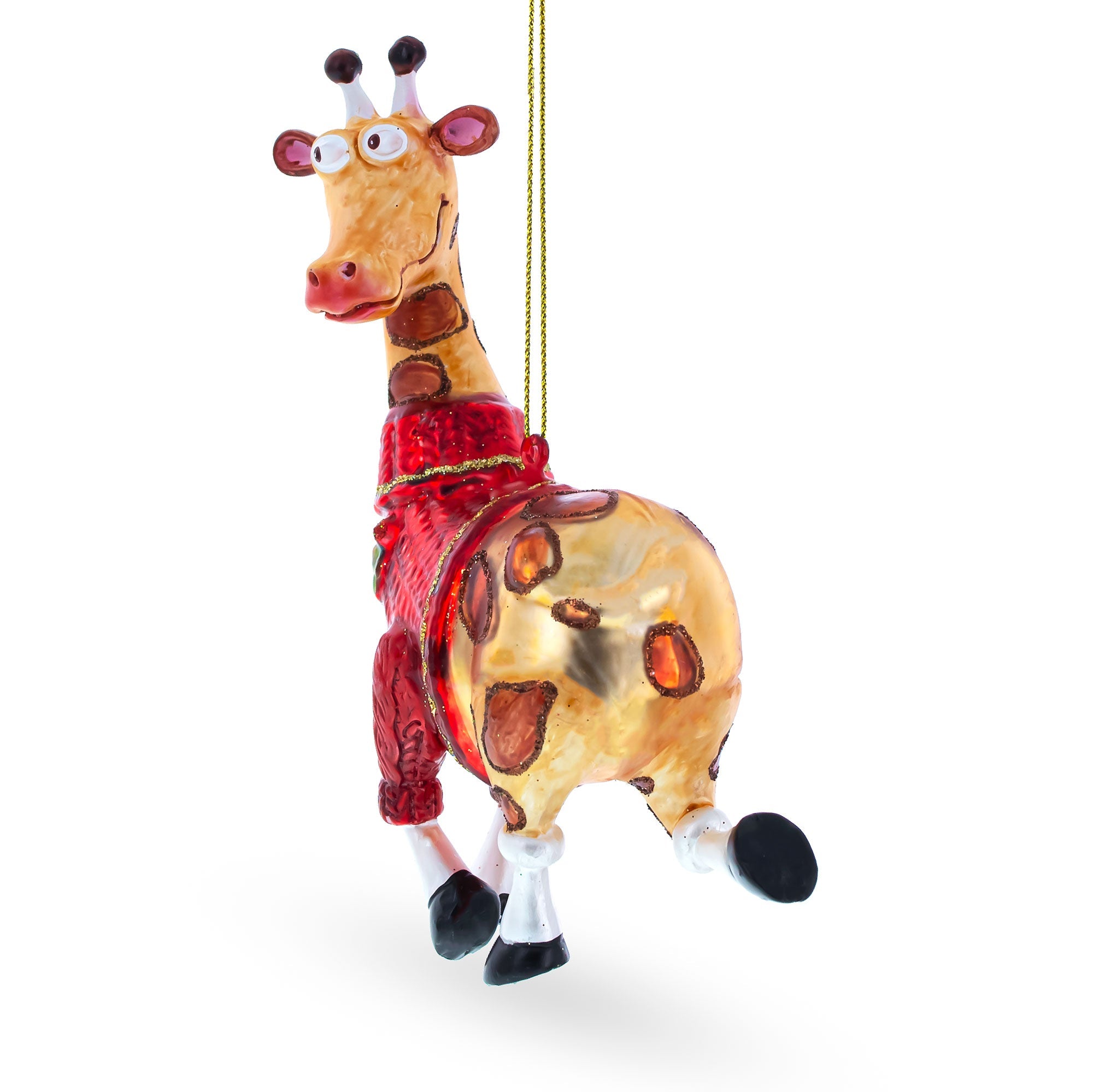 Stylish Giraffe Glass Christmas Ornament BestPysanky