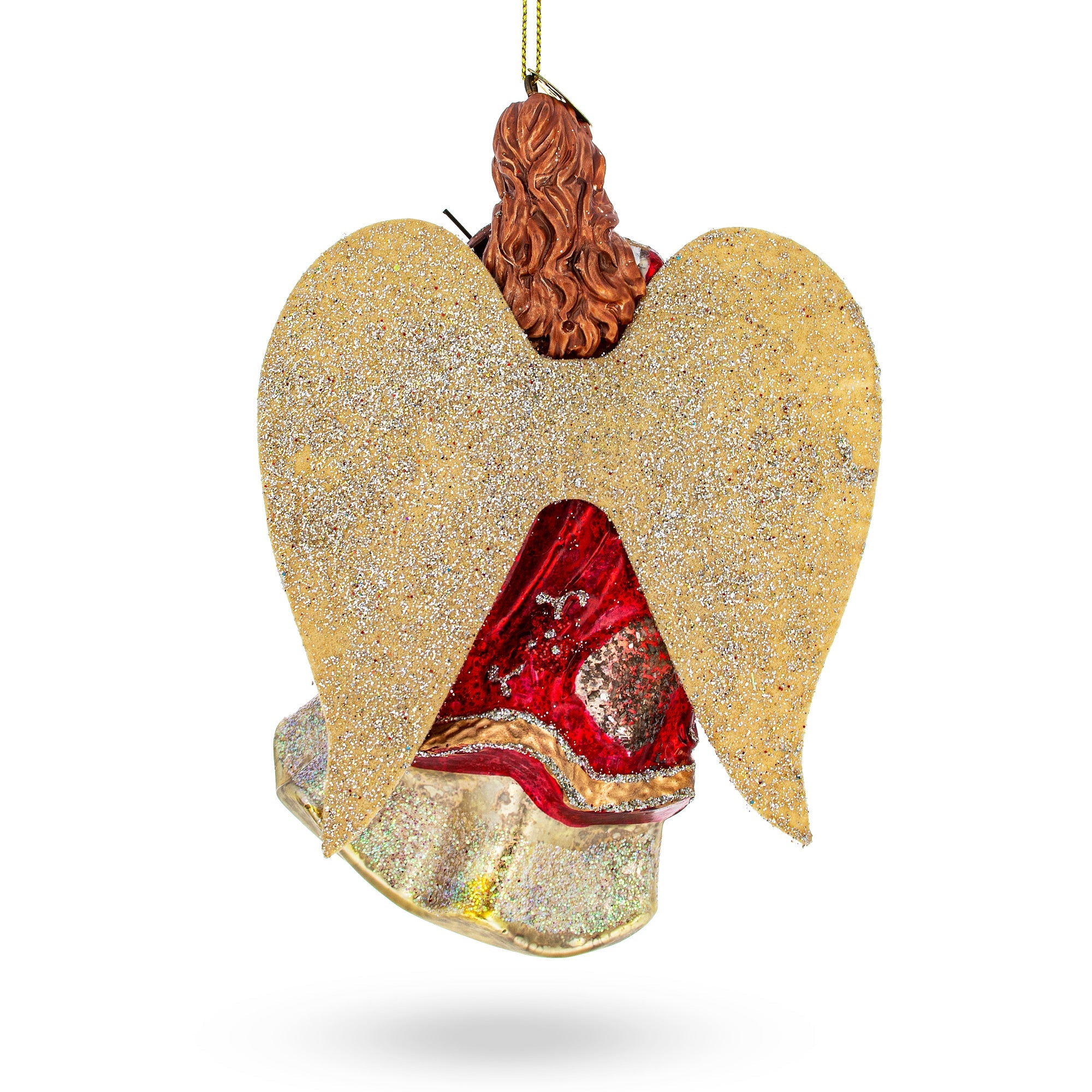 Angel Playing Violin Glass Christmas Ornament BestPysanky