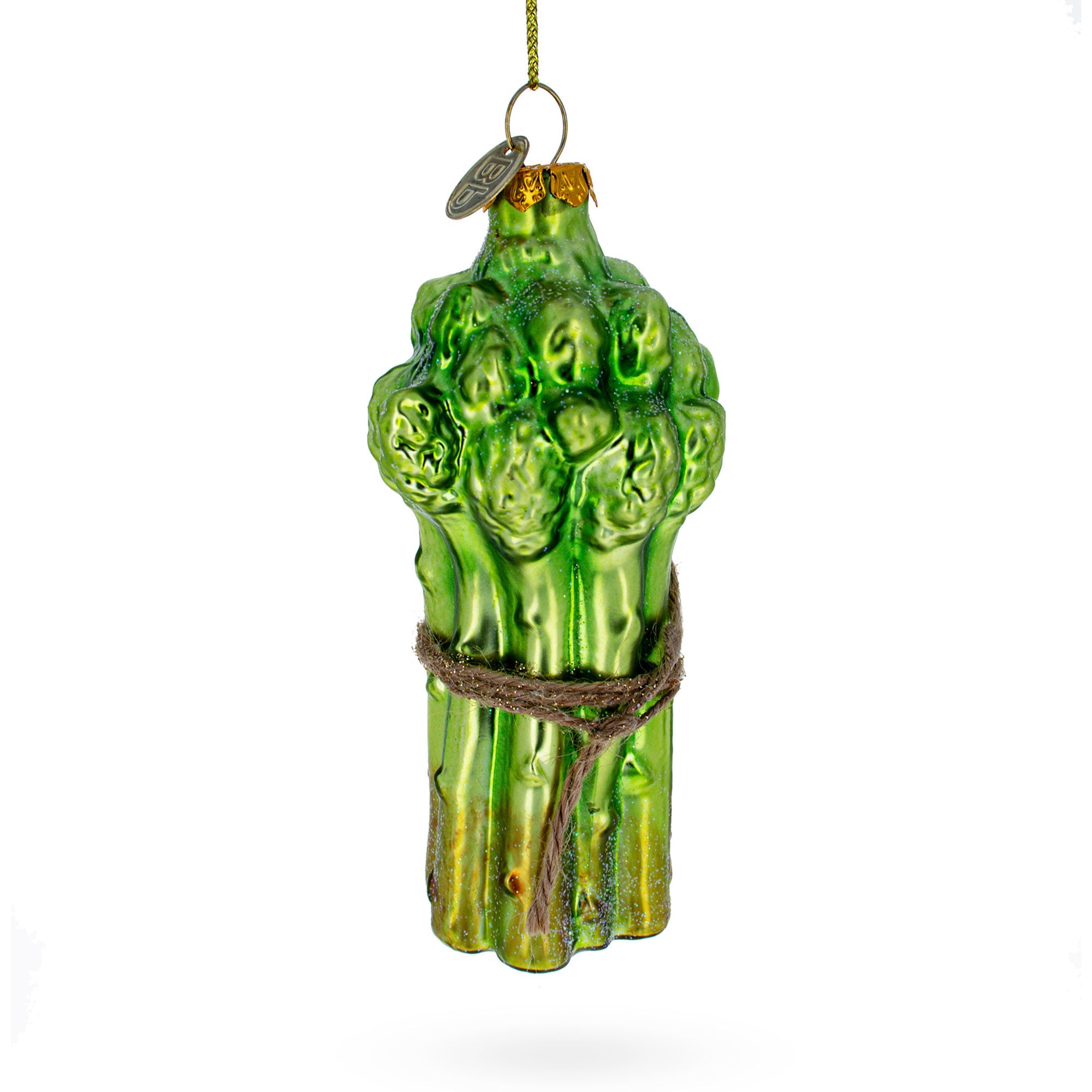 Fresh Asparagus Glass Christmas Ornament