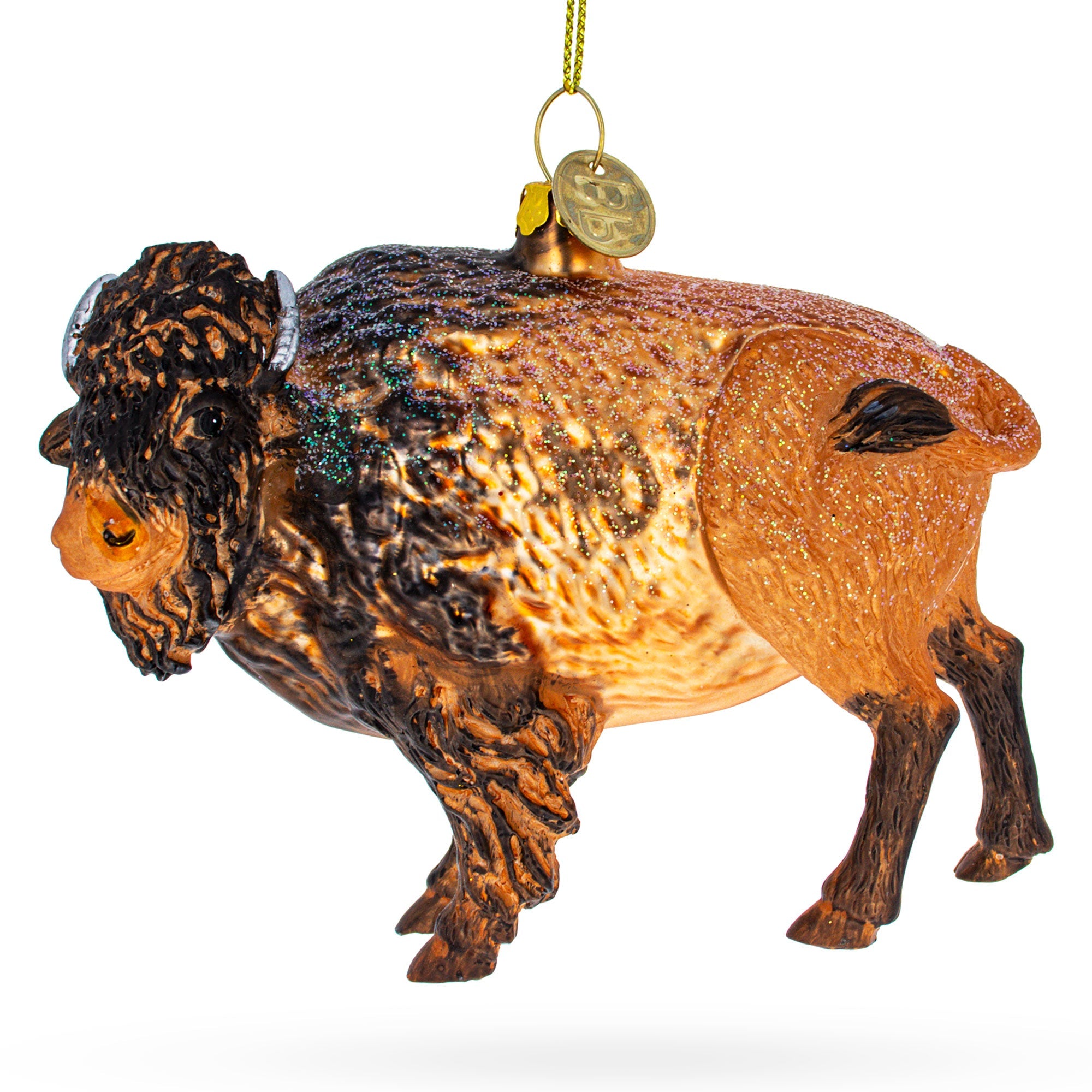 Buffalo Glass Christmas Ornament