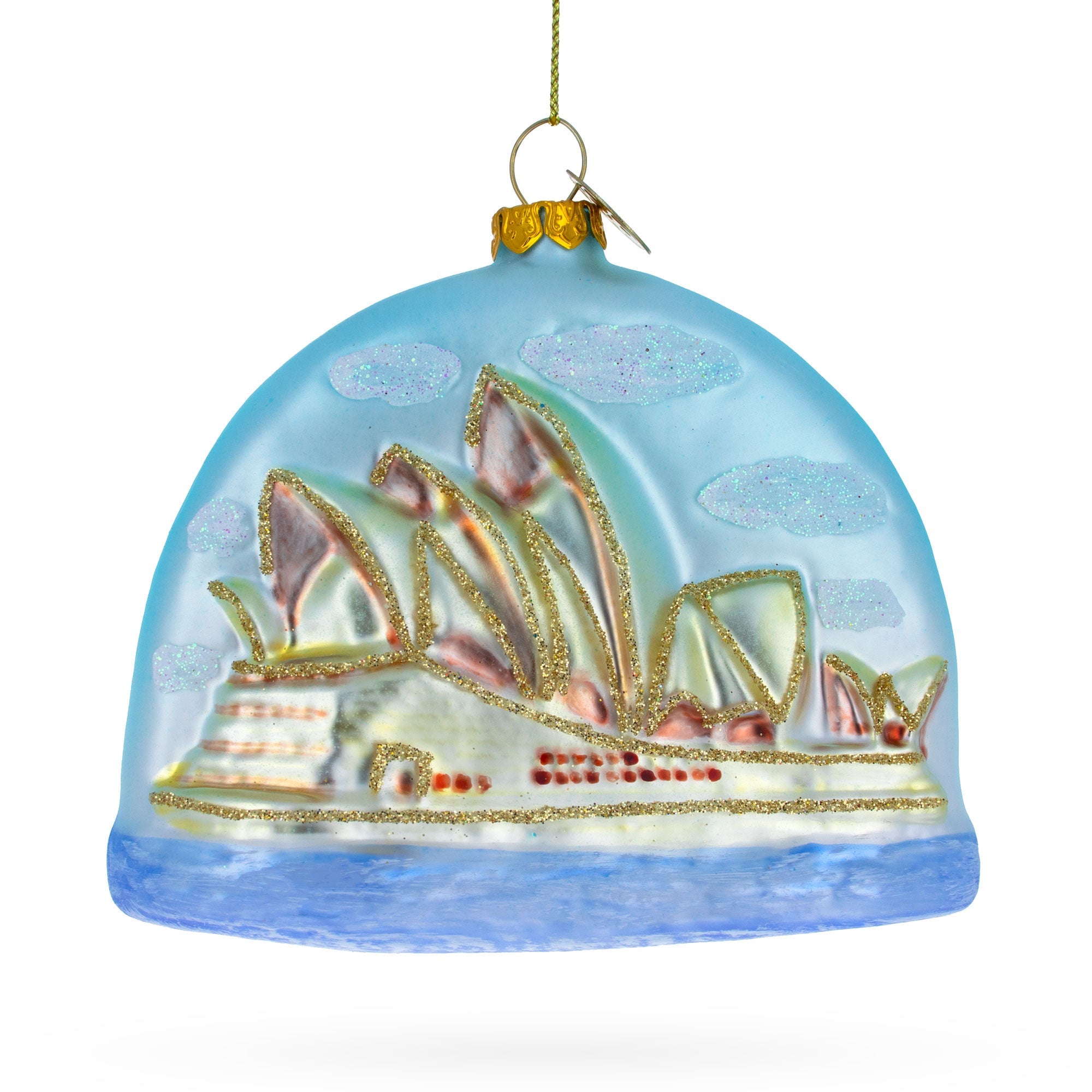 Sydney Opera House Glass Christmas Ornament