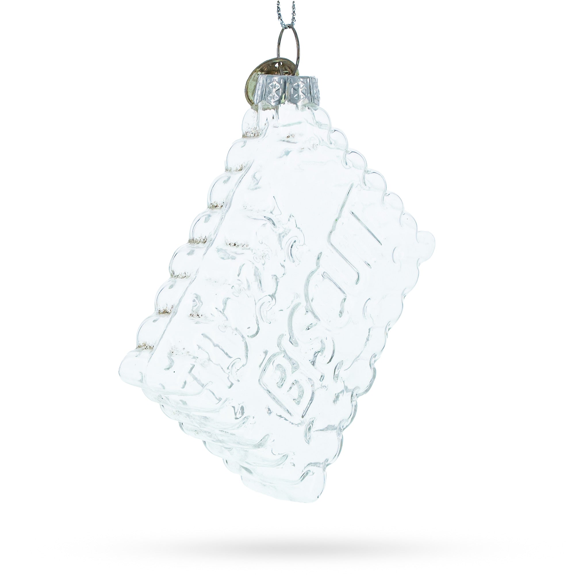 Biscuit Cookie Clear Glass Christmas Ornament BestPysanky
