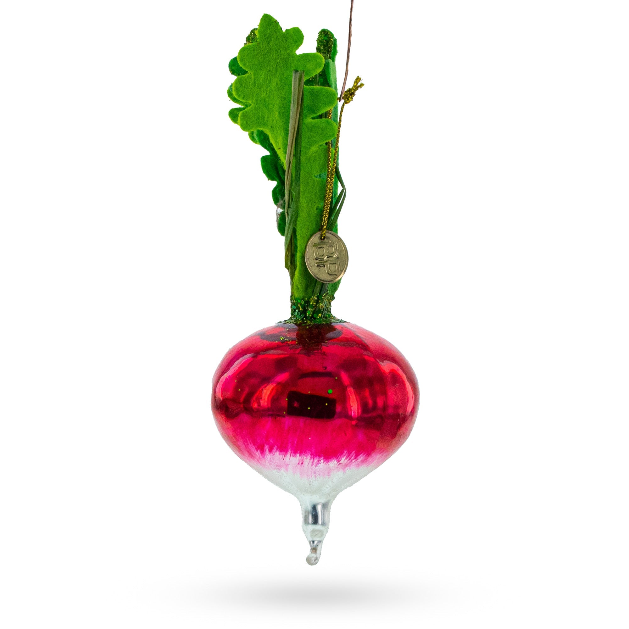 Vibrant Radish Glass Christmas Ornament BestPysanky