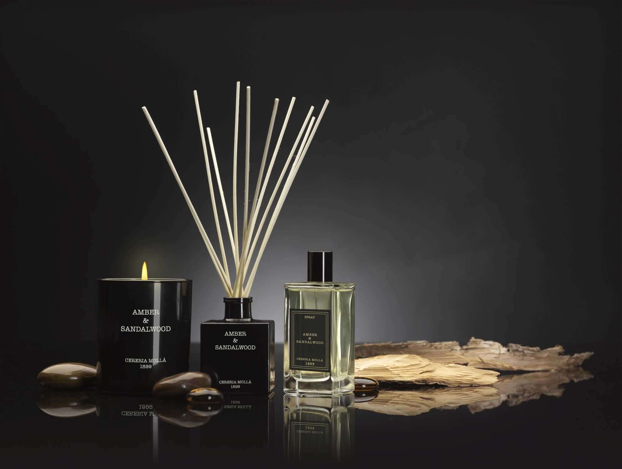 Cereria Molla - Amber & Sandalwood Diffuser - Coastous
