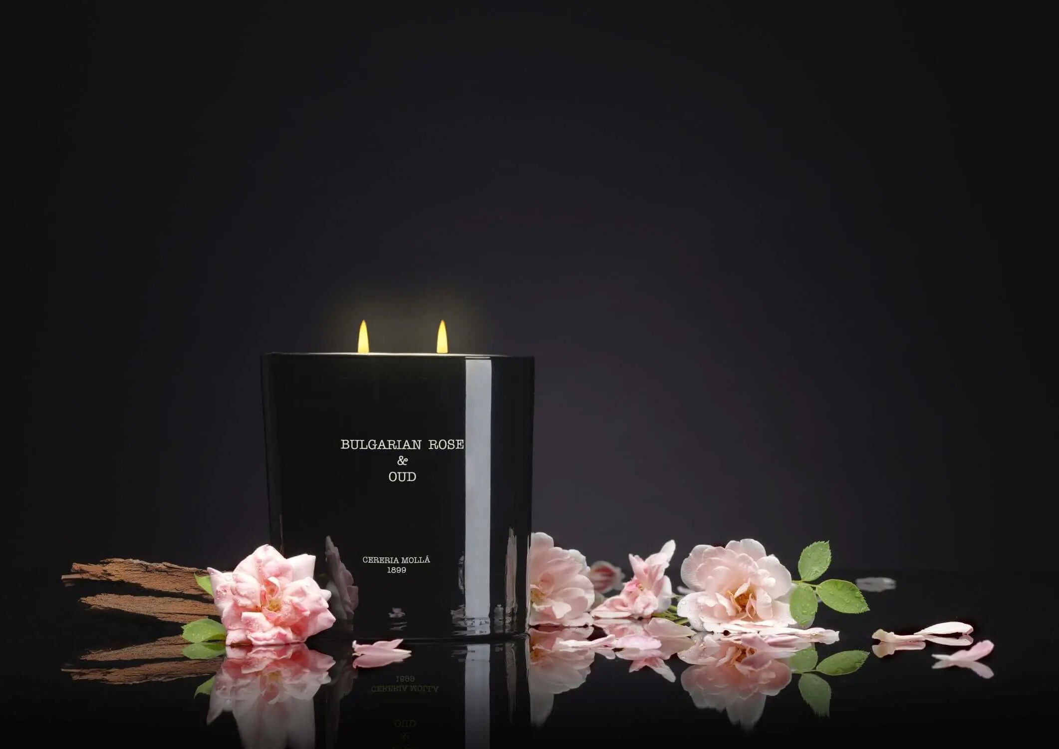 Bulgarian Rose & Oud 3 wick XL Candle - 21 oz / 600 g Coastous