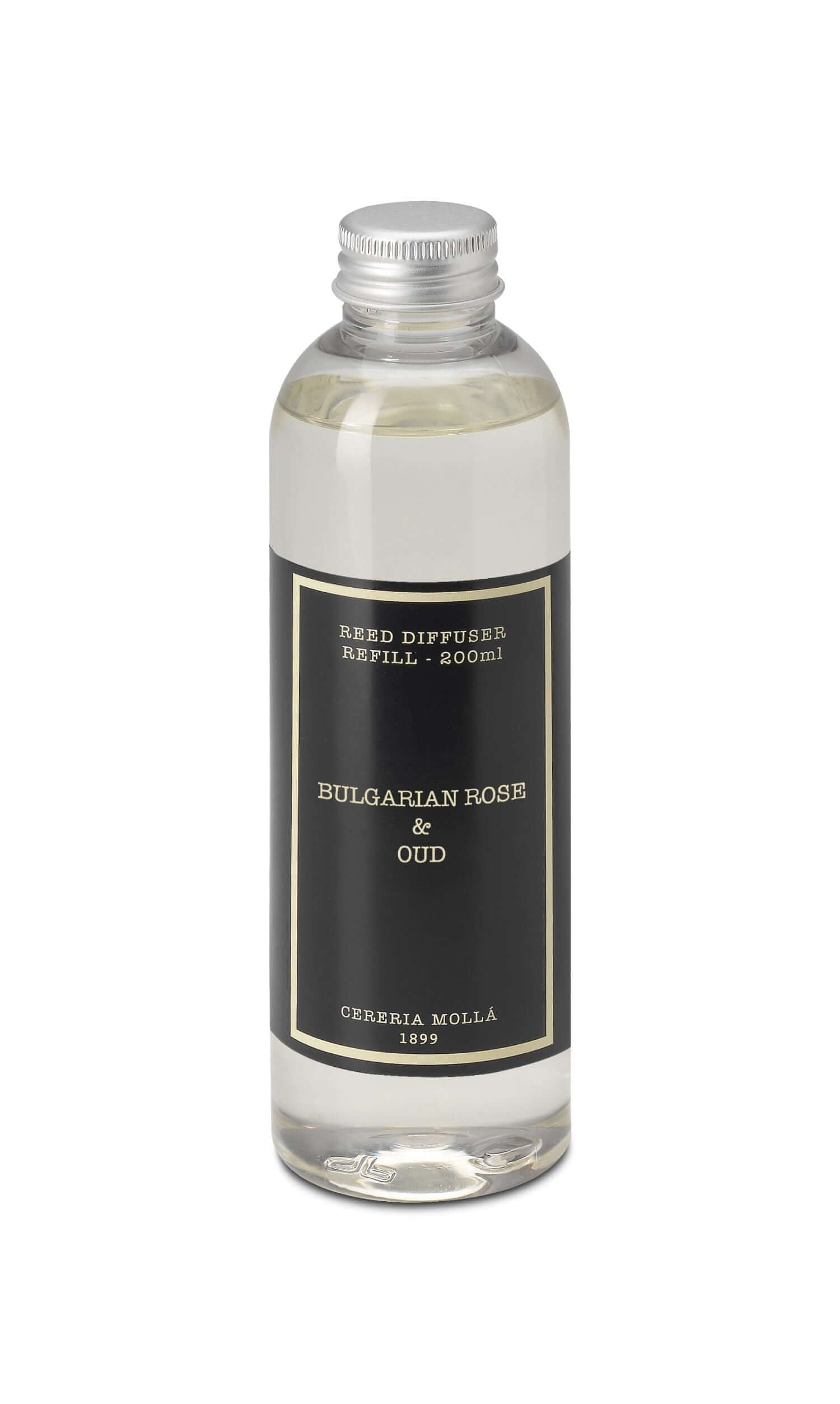 Cereria Molla - Premium Diffuser Refill - 6.7 fl oz / 200 ml. - Bulgarian Rose & Oud - Coastous