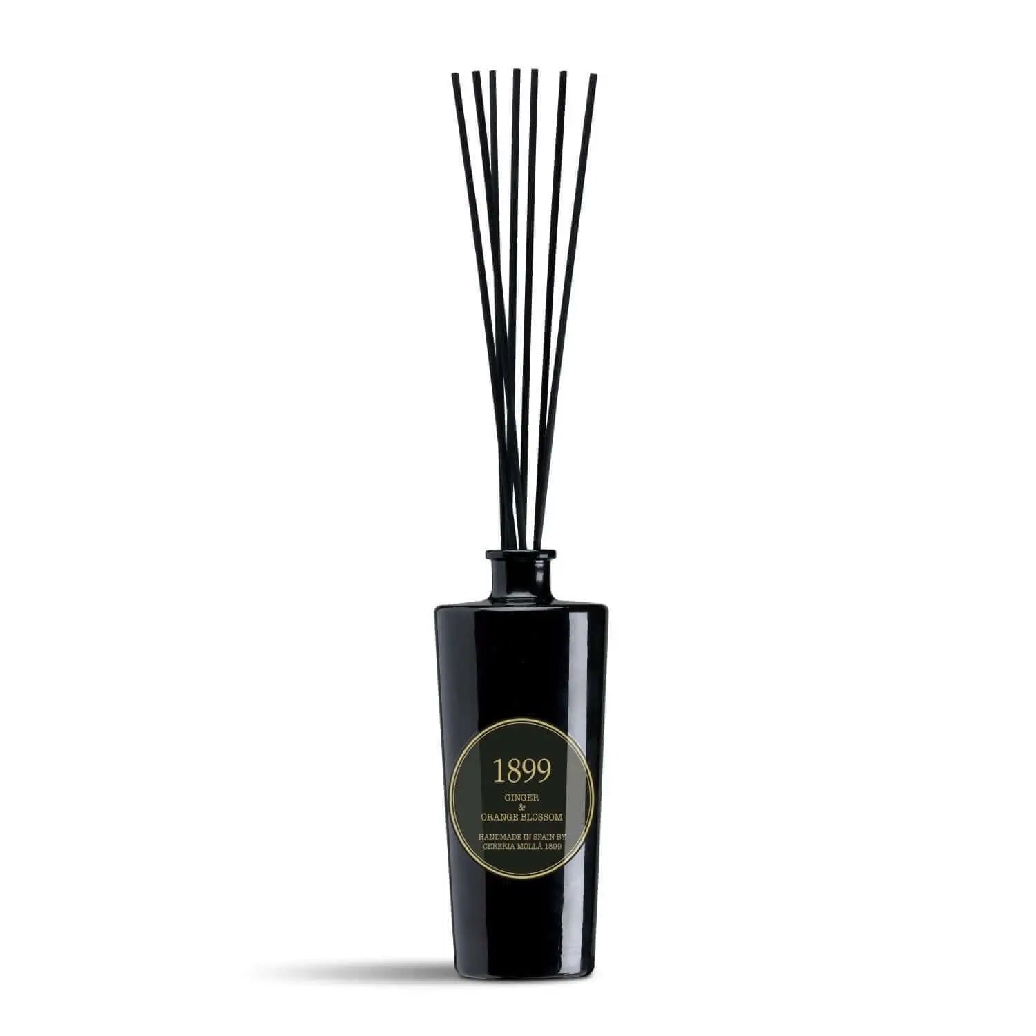 Cereria Molla - Ginger & Orange Blossom Black & Gold Premium Reed Diffuser