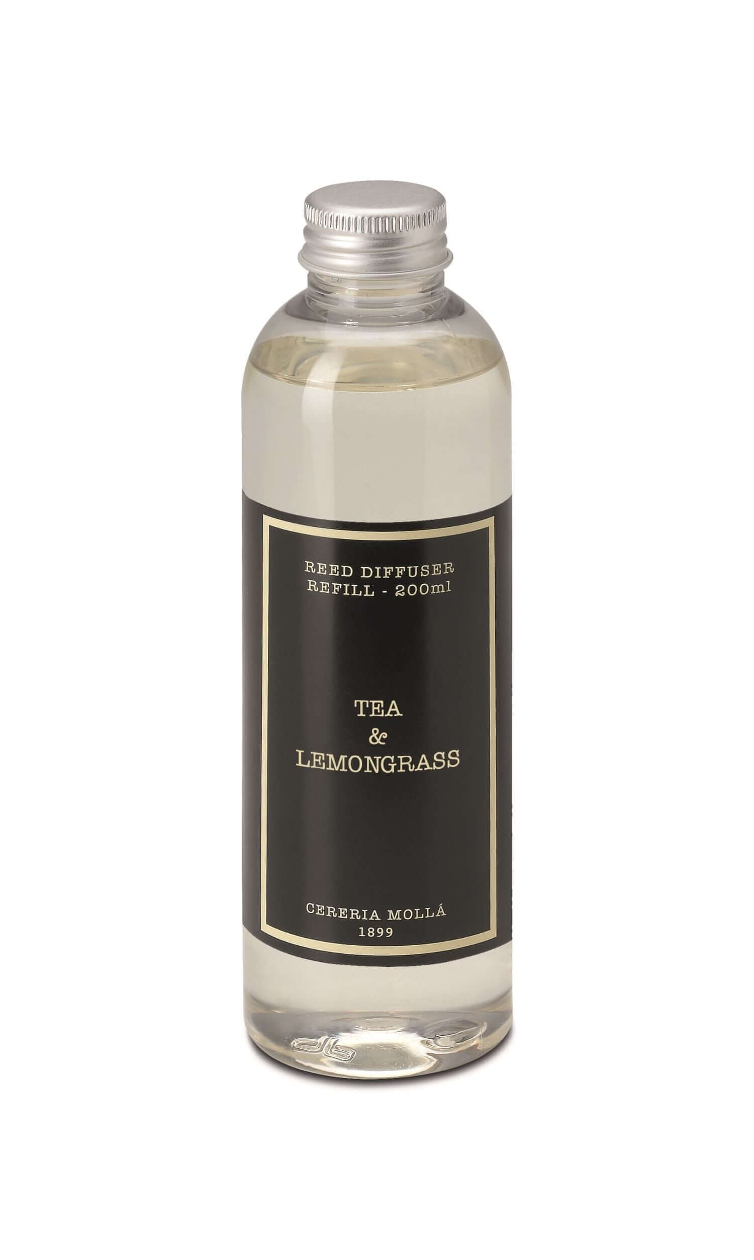 Cereria Molla - Premium Diffuser Refill - 6.7 fl oz / 200 ml. - Tea and Lemongrass - Coastous